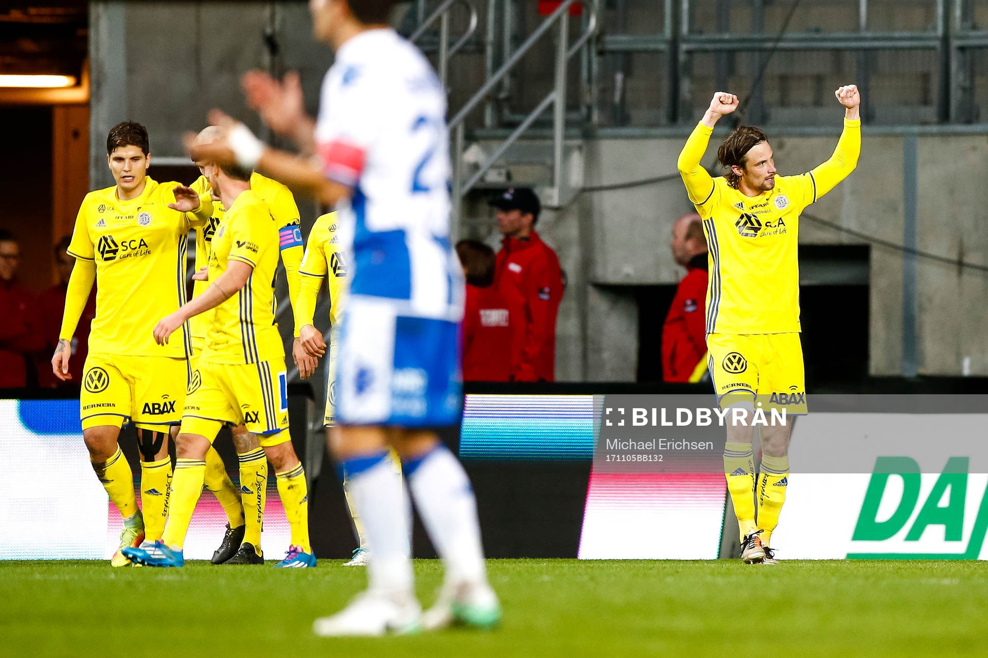 Sundsvalls spelare jublar