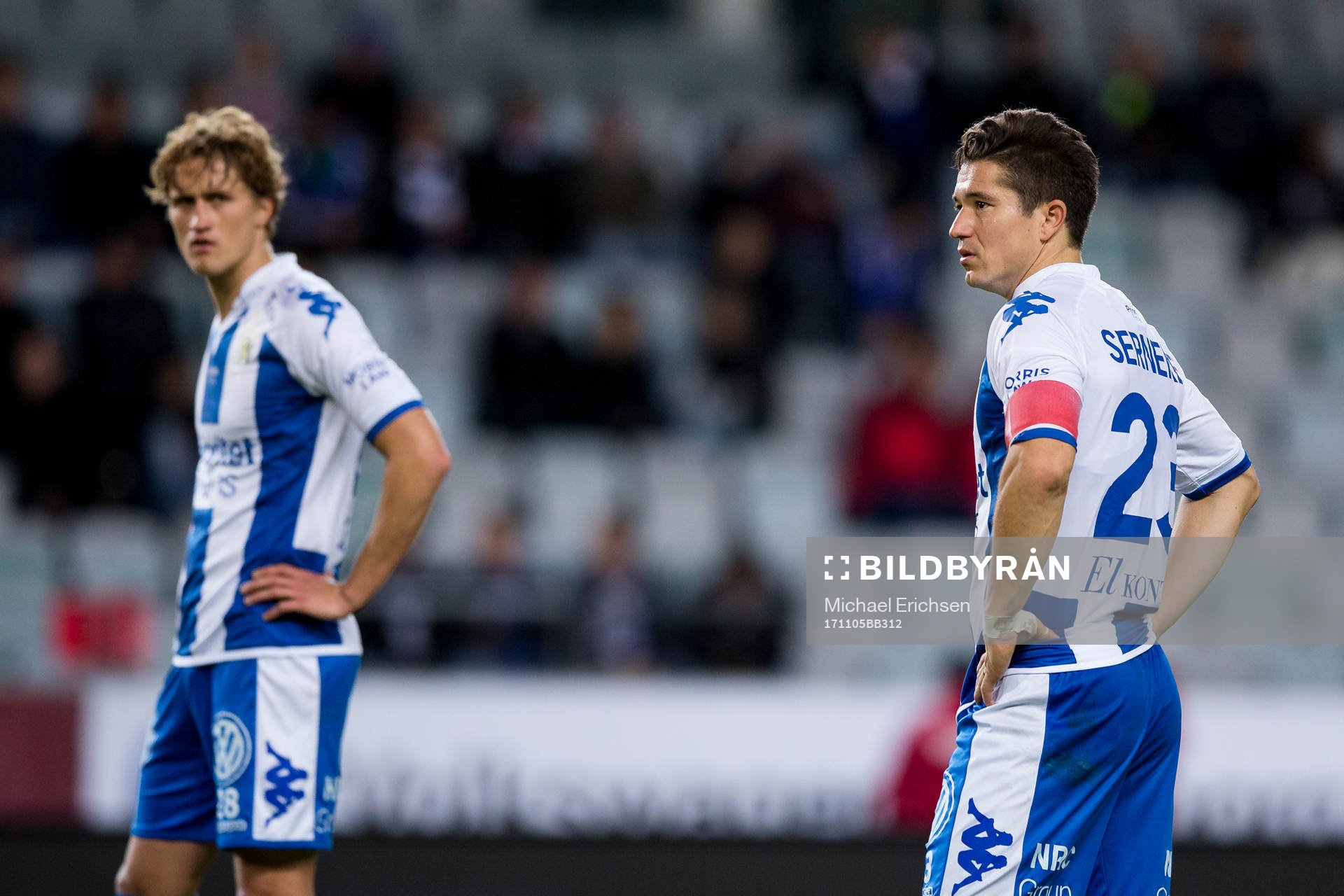 IFK Göteborgs Thomas Rogne och David Boo Wiklander deppar