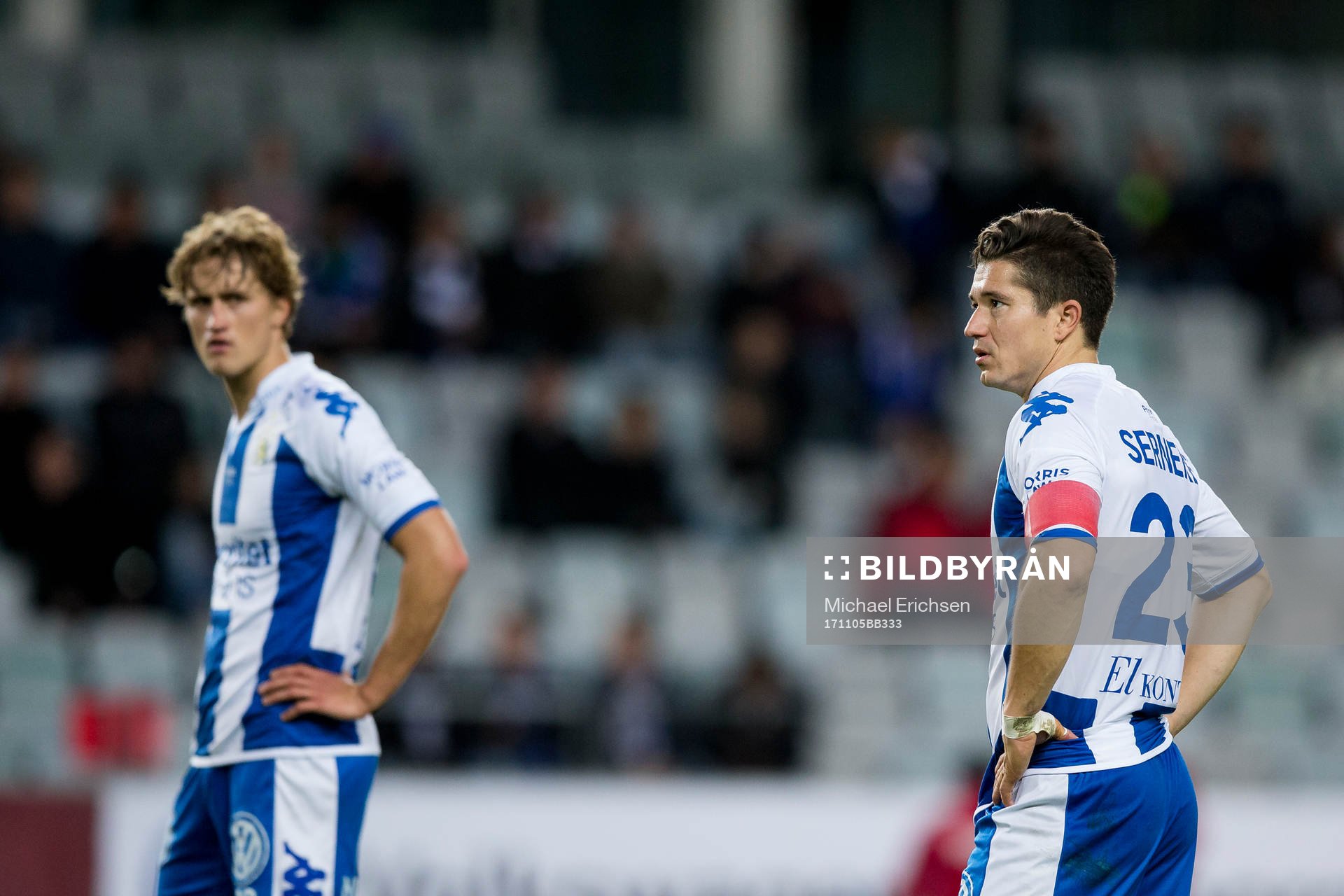 IFK Göteborgs Thomas Rogne och David Boo Wiklander deppar