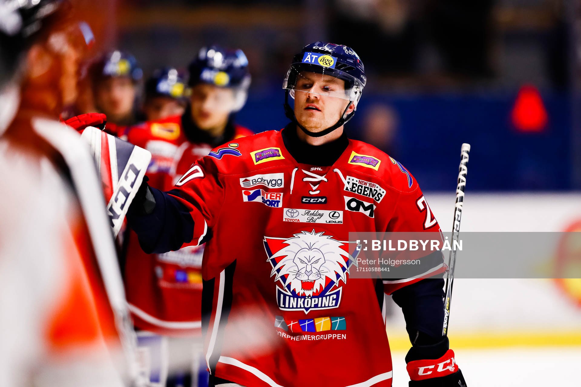 Linköpings Nick Sörenssen jublar
