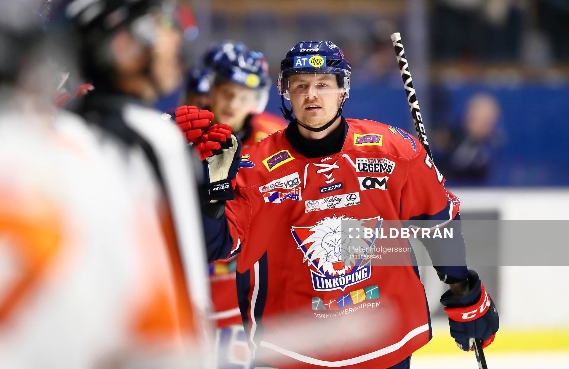 Linköpings Nick Sörensen jublar