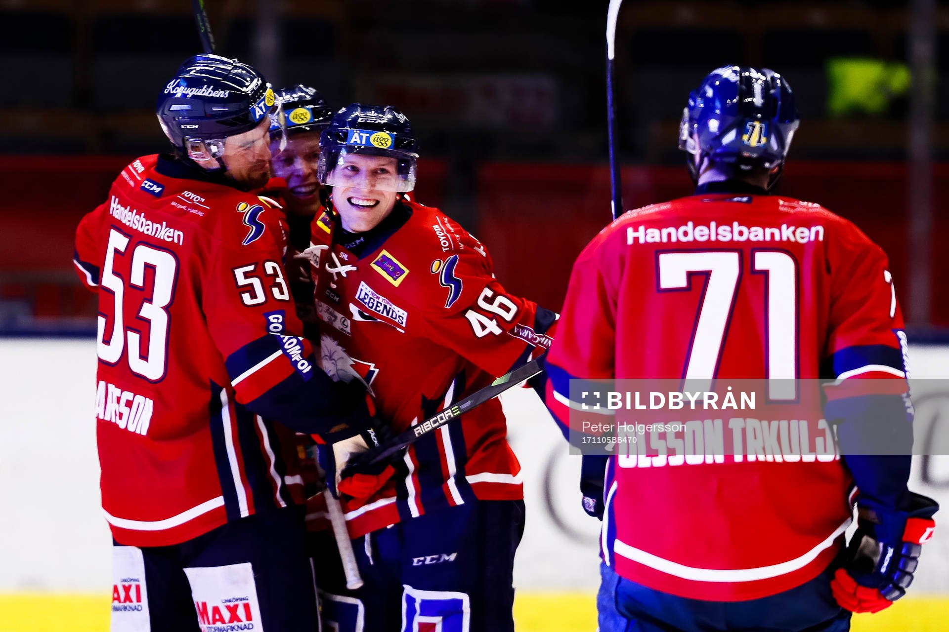 Linköpings Mathis Olimb jublar