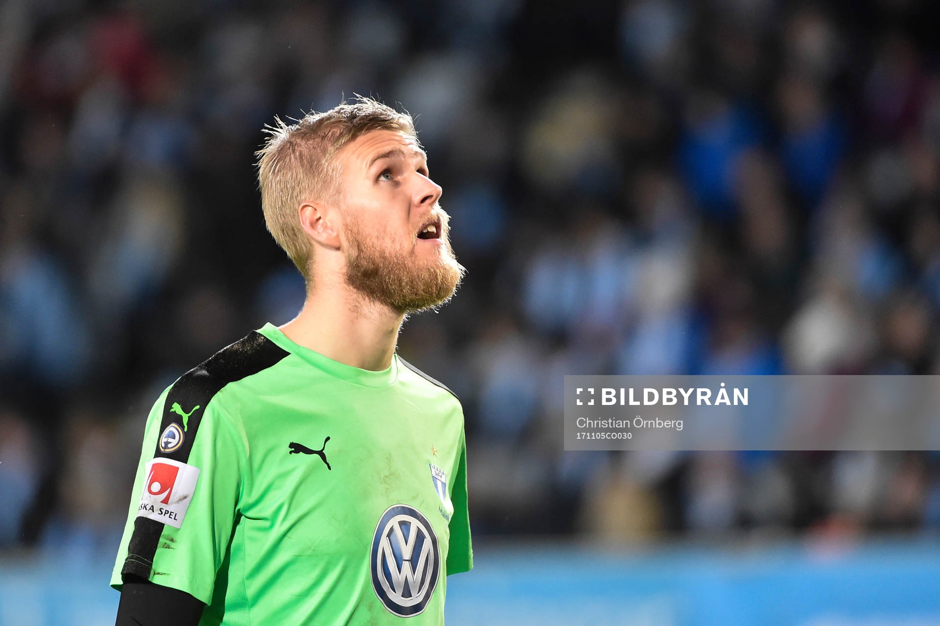 Malmö FFs målvakt Fredrik Andersson deppar