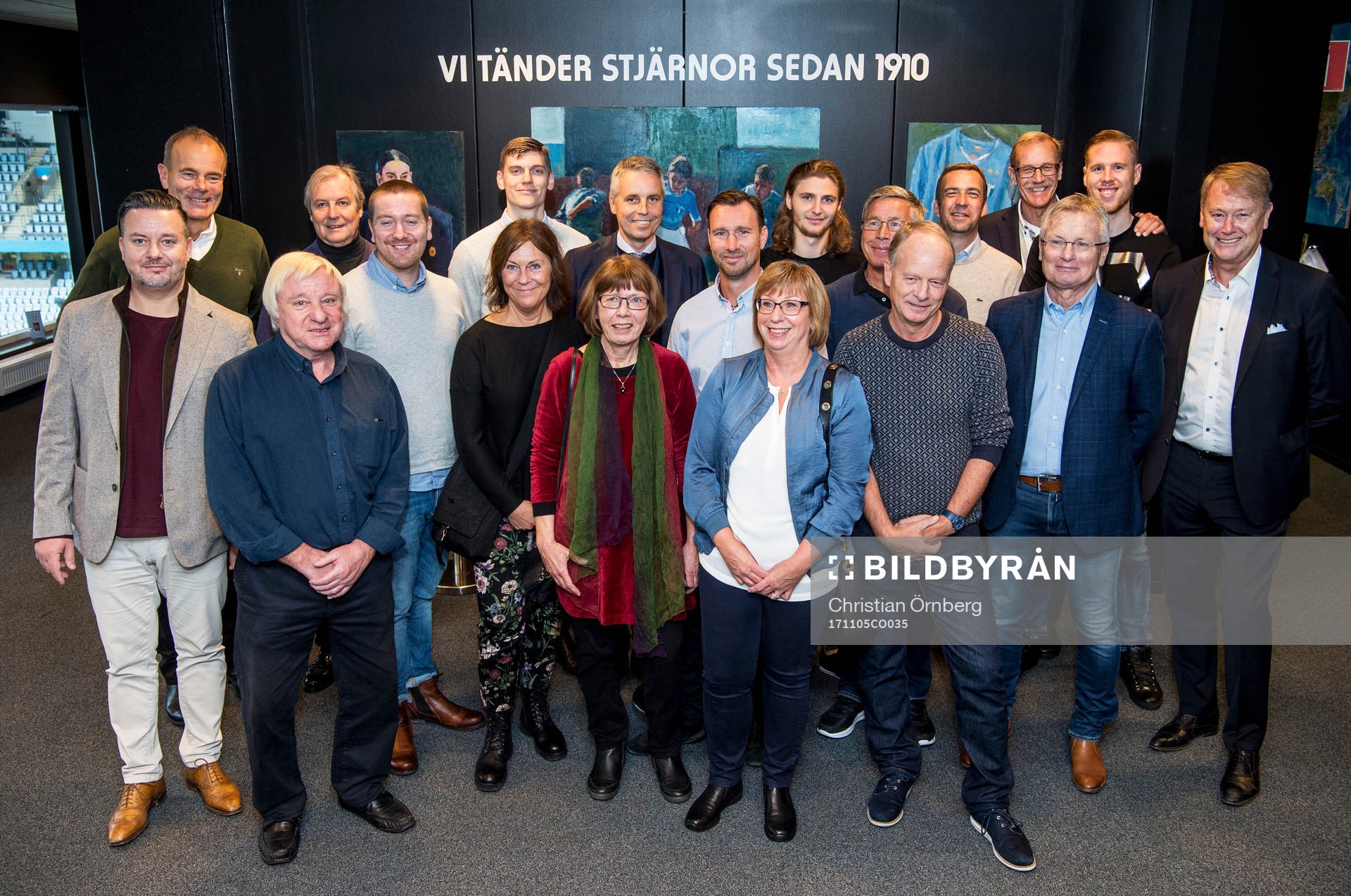 Representanter för Malmö FFs 19 första SM guld utan
