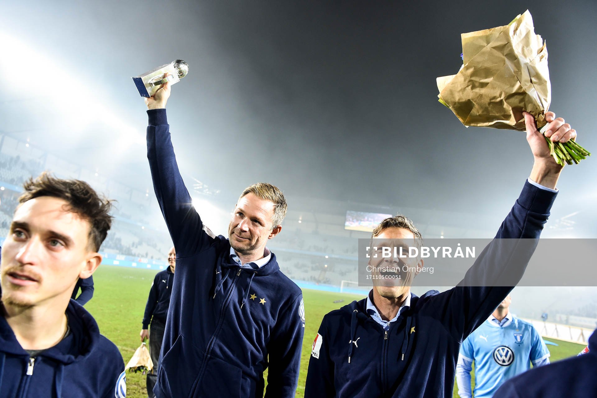 Malmö FFs tränare Magnus Pehrsson och assisterande