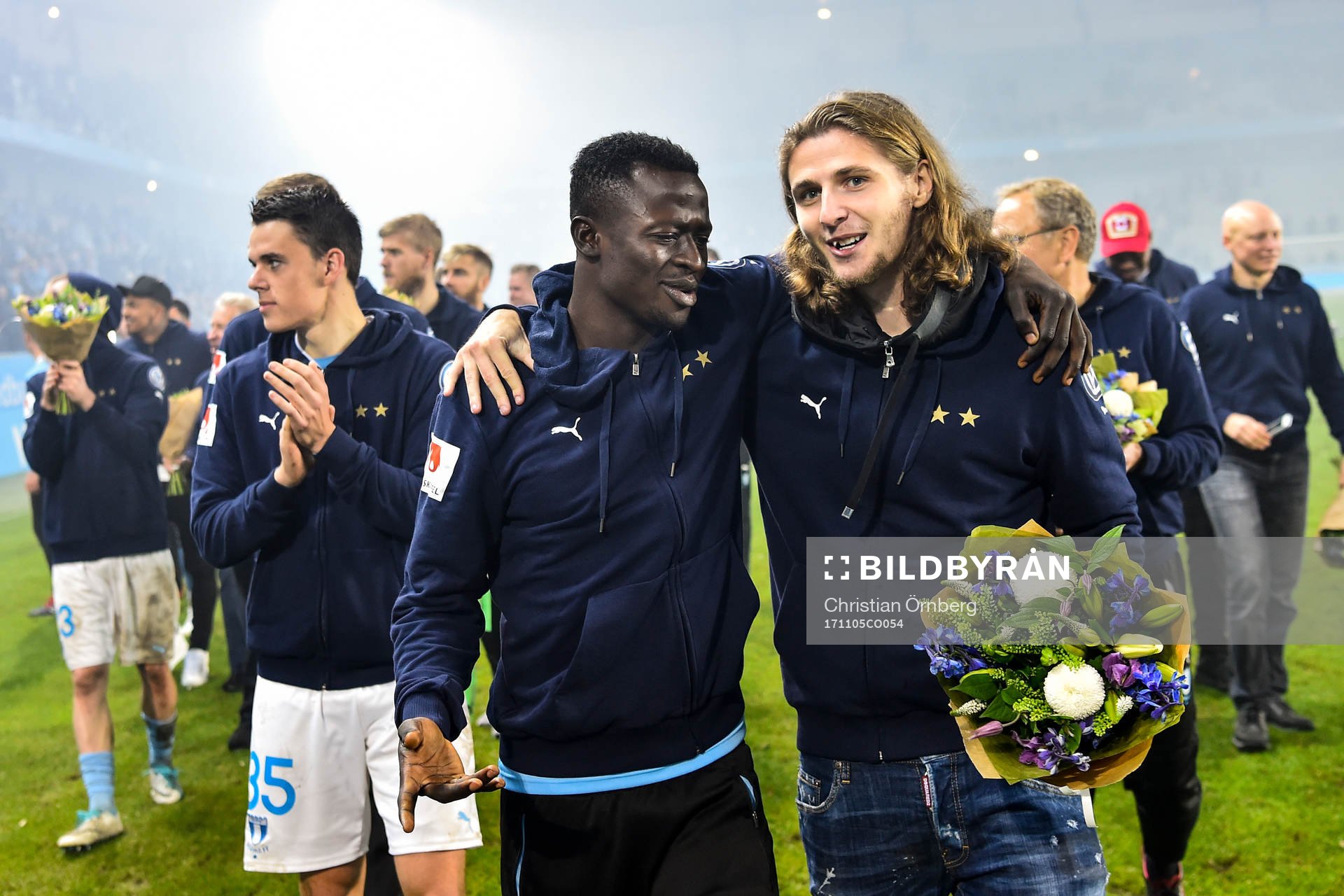 Malmö FFs Bonke Innocent och Pawel Cibicki