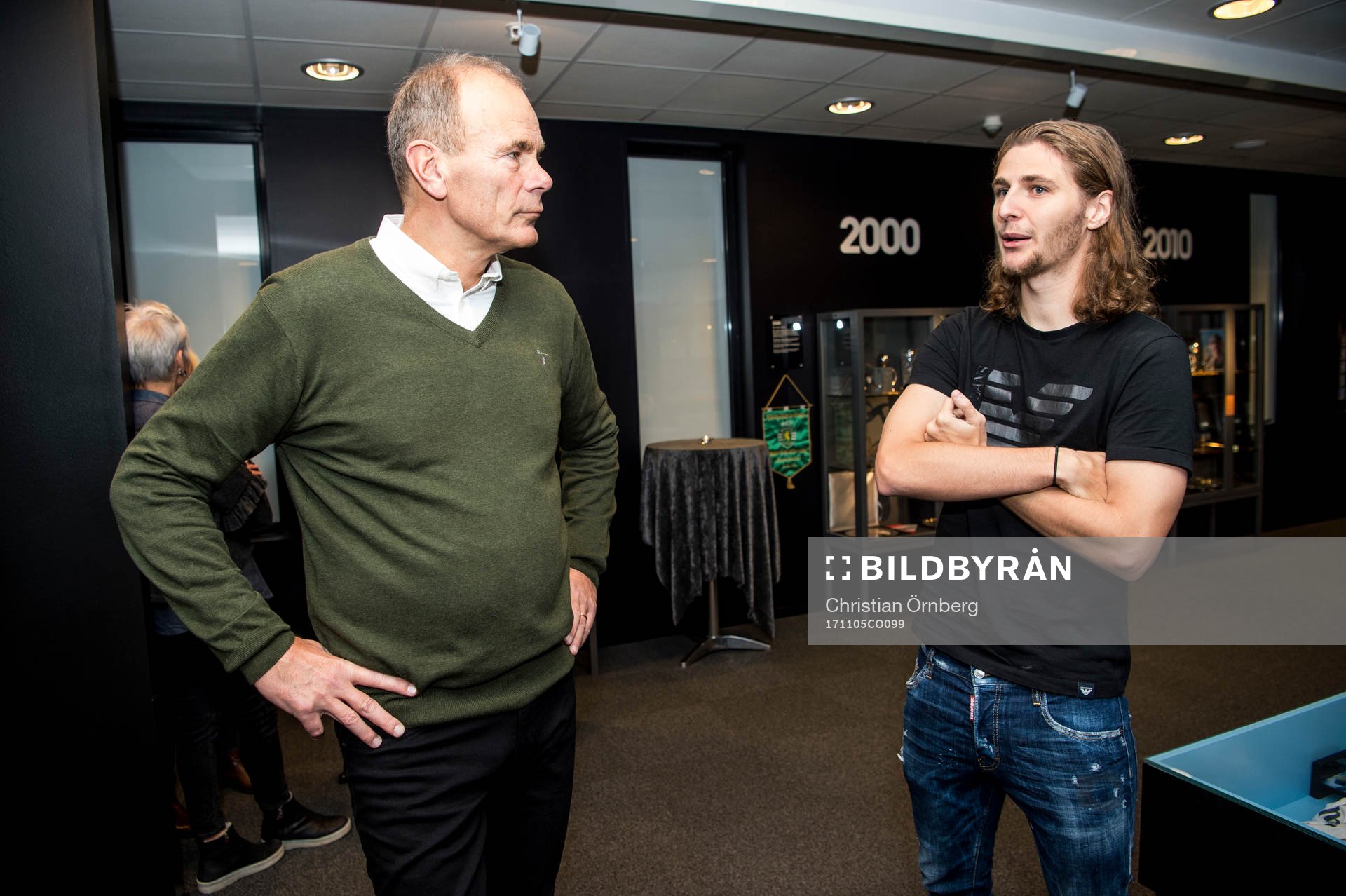 Jan Möller och Pawel Cibicki på plats i MFF museet innan