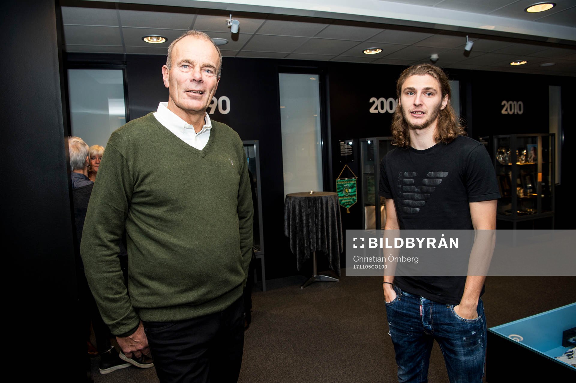 Jan Möller och Pawel Cibicki på plats i MFF museet innan