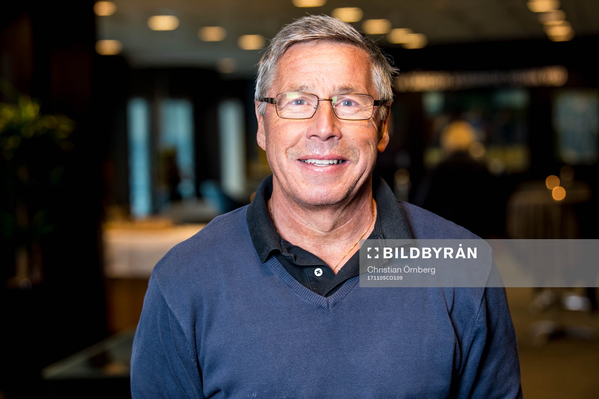Roy Andersson på plats i MFF museet innan fotbollsmatchen
