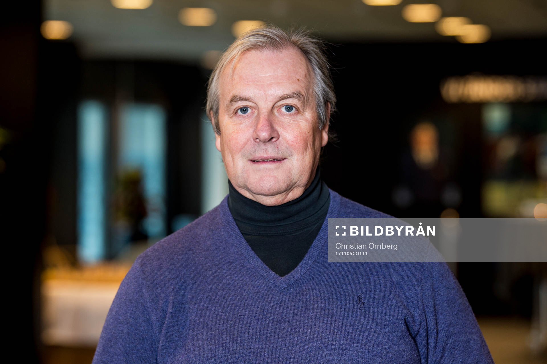 Lars-Erik Rydell, som representerade Ingvar Rydell, på plats i MFF museet innan fotbollsmatchen i Allsvenskan mellan Malmö FF och Häcken den 5 november 2017 i Malmö.