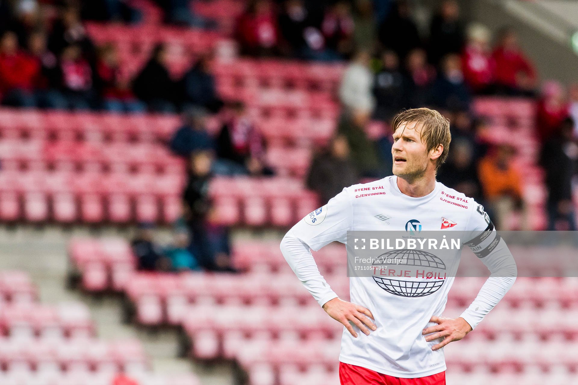 Ulrik Flo of Fredrikstad during the OBOS-ligaen match between Fredrikstad and Sandnes Ulf on November 5, 2017 in Fredrikstad