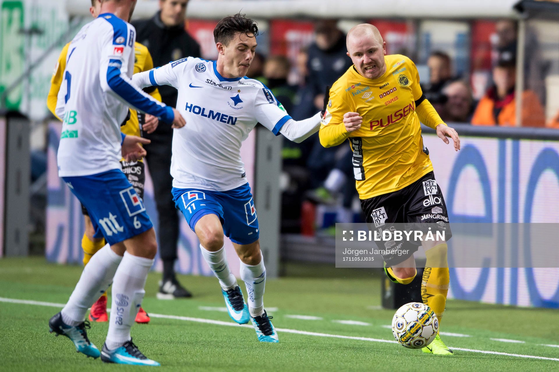 Elfsborgs Simon Lundevall och Norrköpings David Moberg