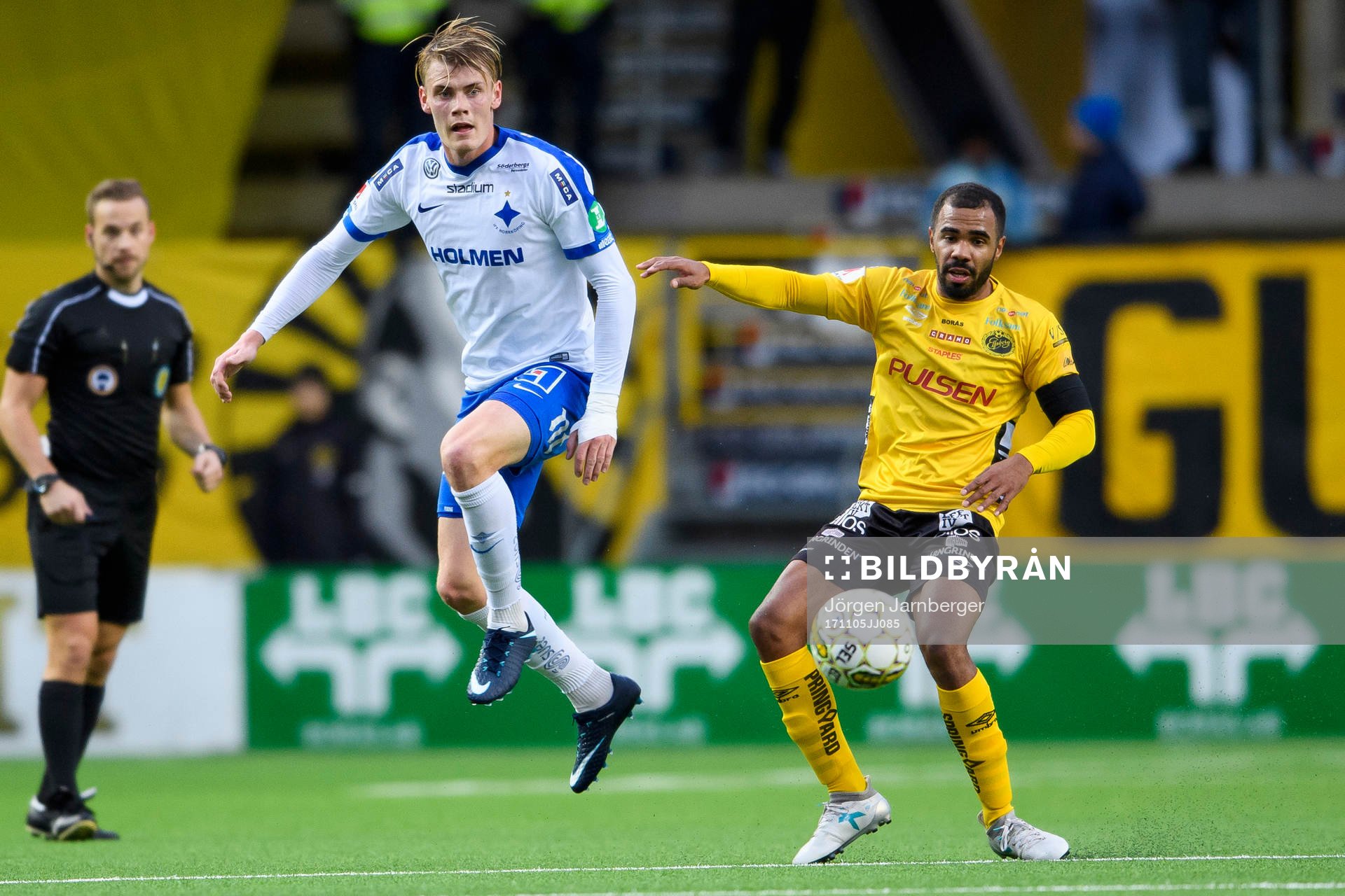 Norrköpings Eric Smith och Elfsborgs Alex Dyer