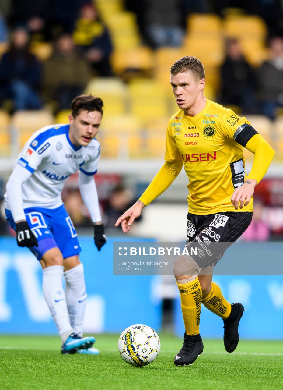 Elfsborgs Samuel Holmén och Norrköpings David Moberg