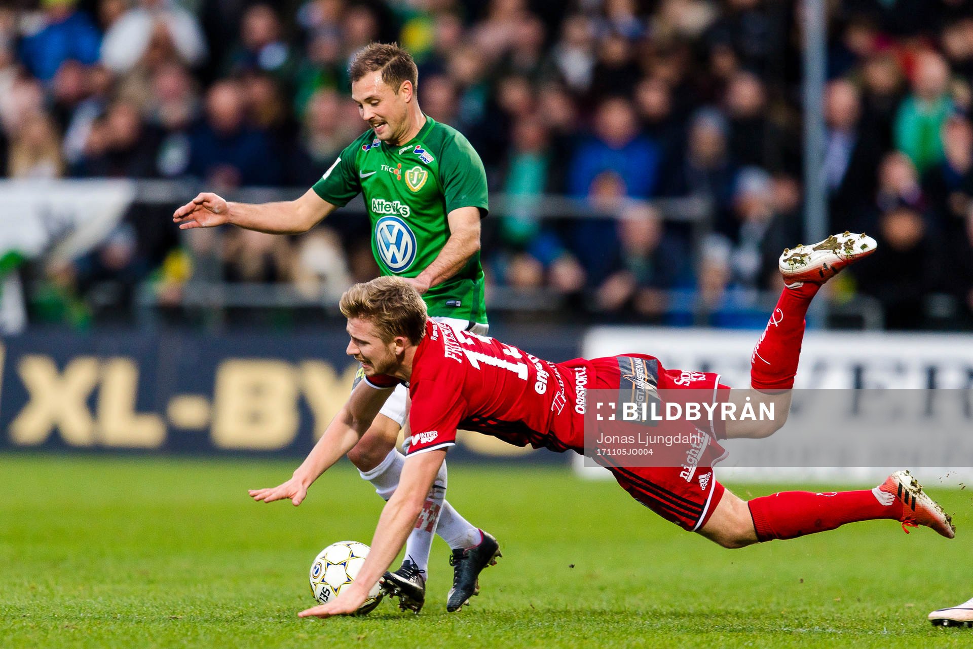 Östersunds Ludvig Fritzon faller