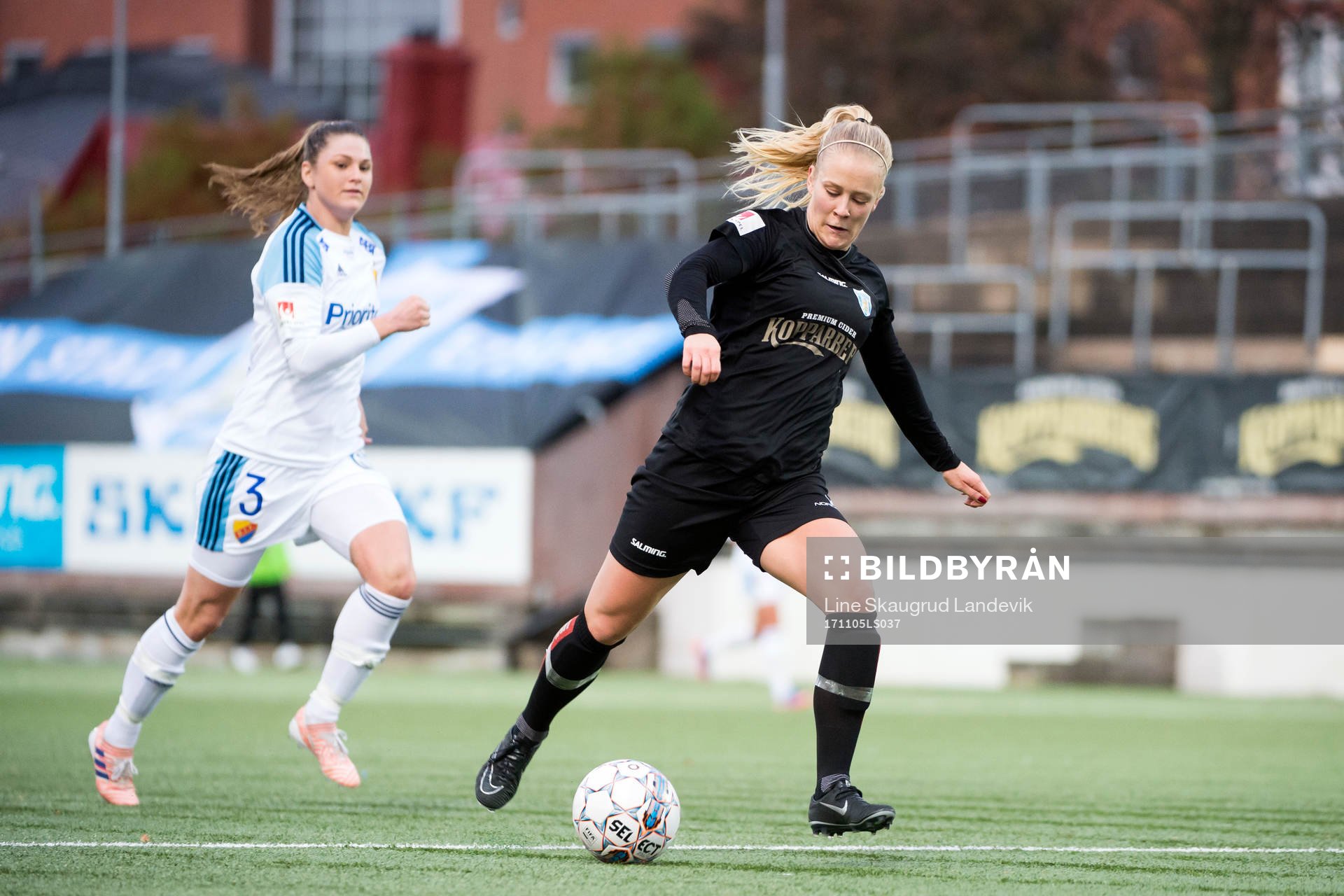 Djurgårdens Kim Sundlöv och Göteborgs Adelina Engman