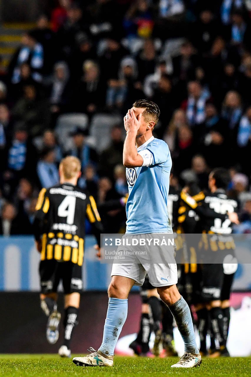Malmö FFs Markus Rosenberg deppar