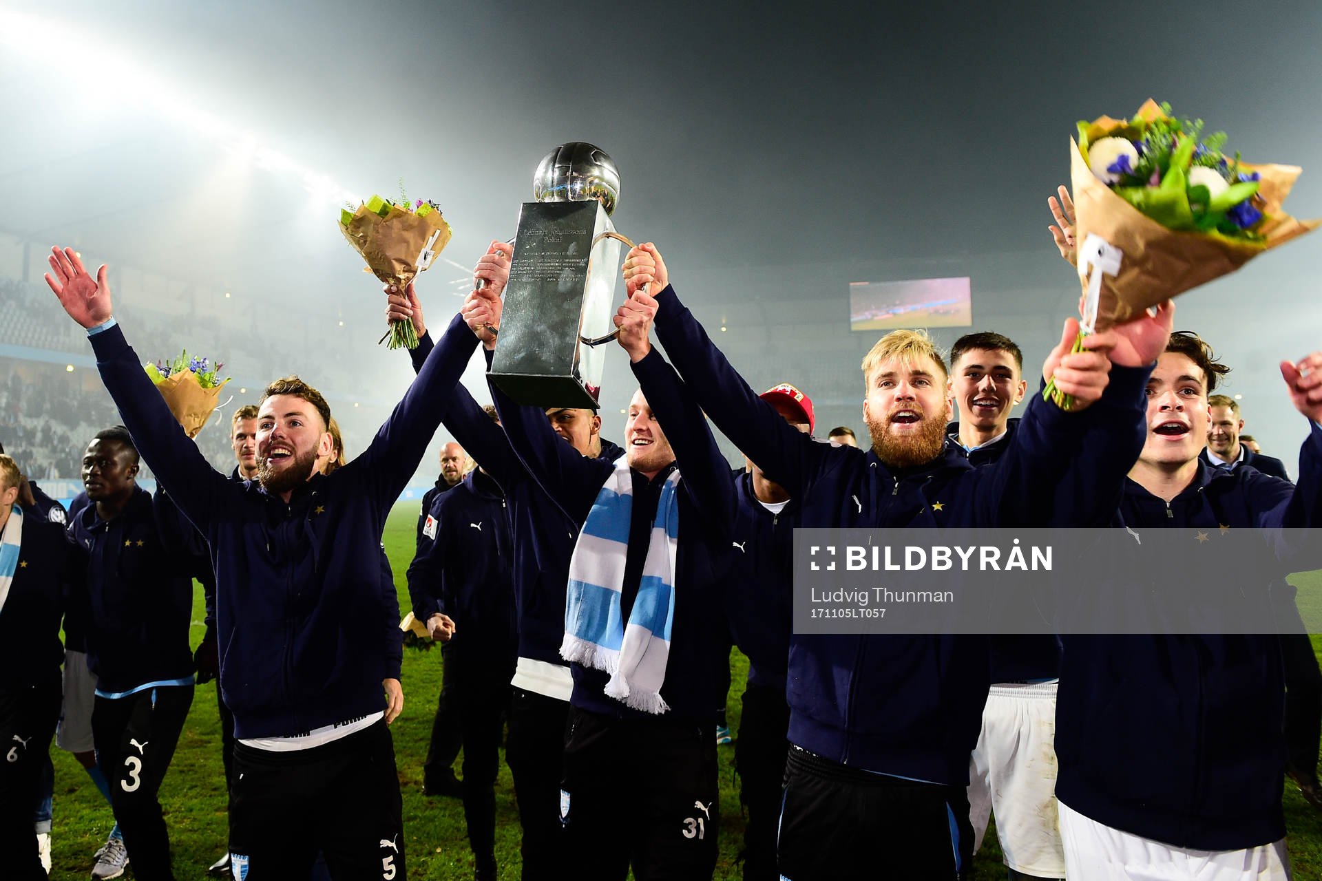 Malmö FFs Erdal Rakip, Franz Brorsson, Rasmus Bengtsson