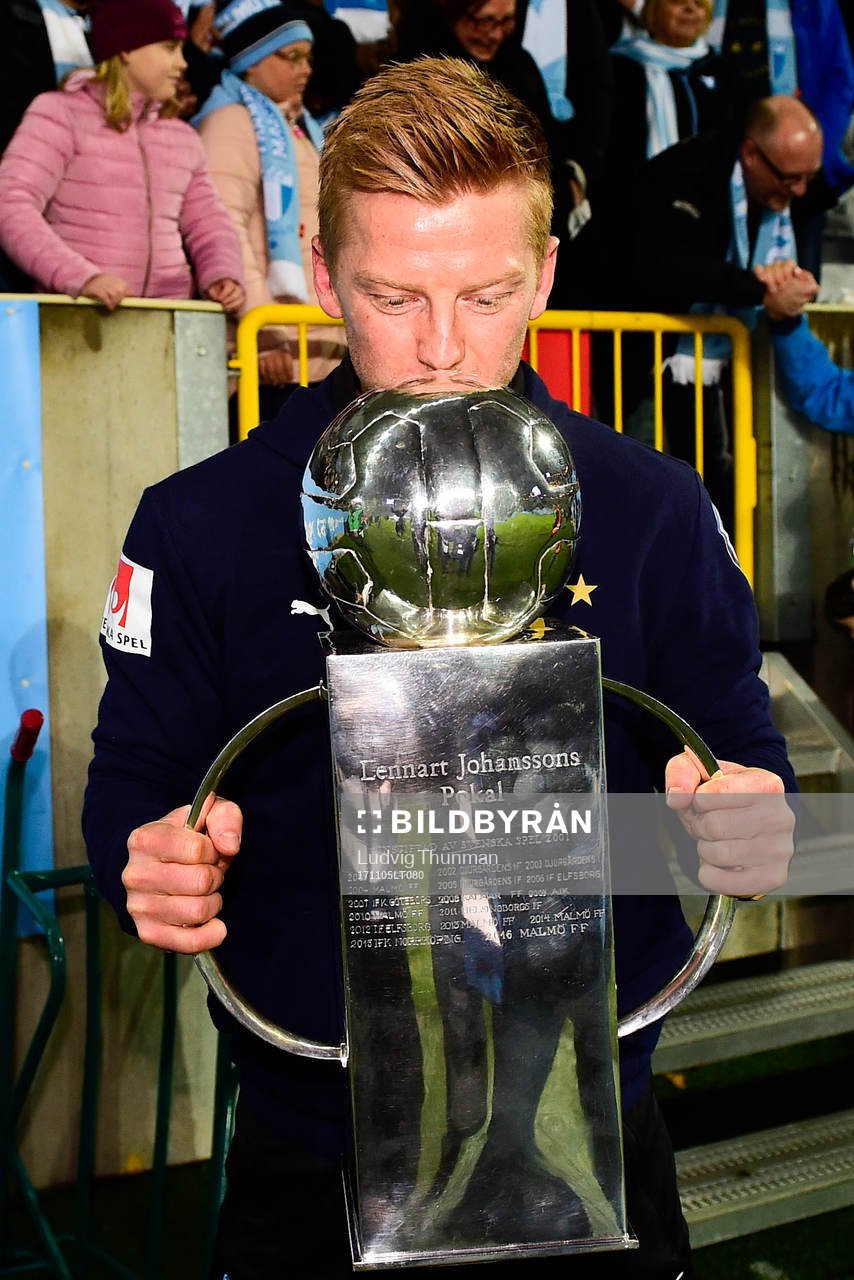 Malmö FFs Anders Christiansen jublar med Lennart