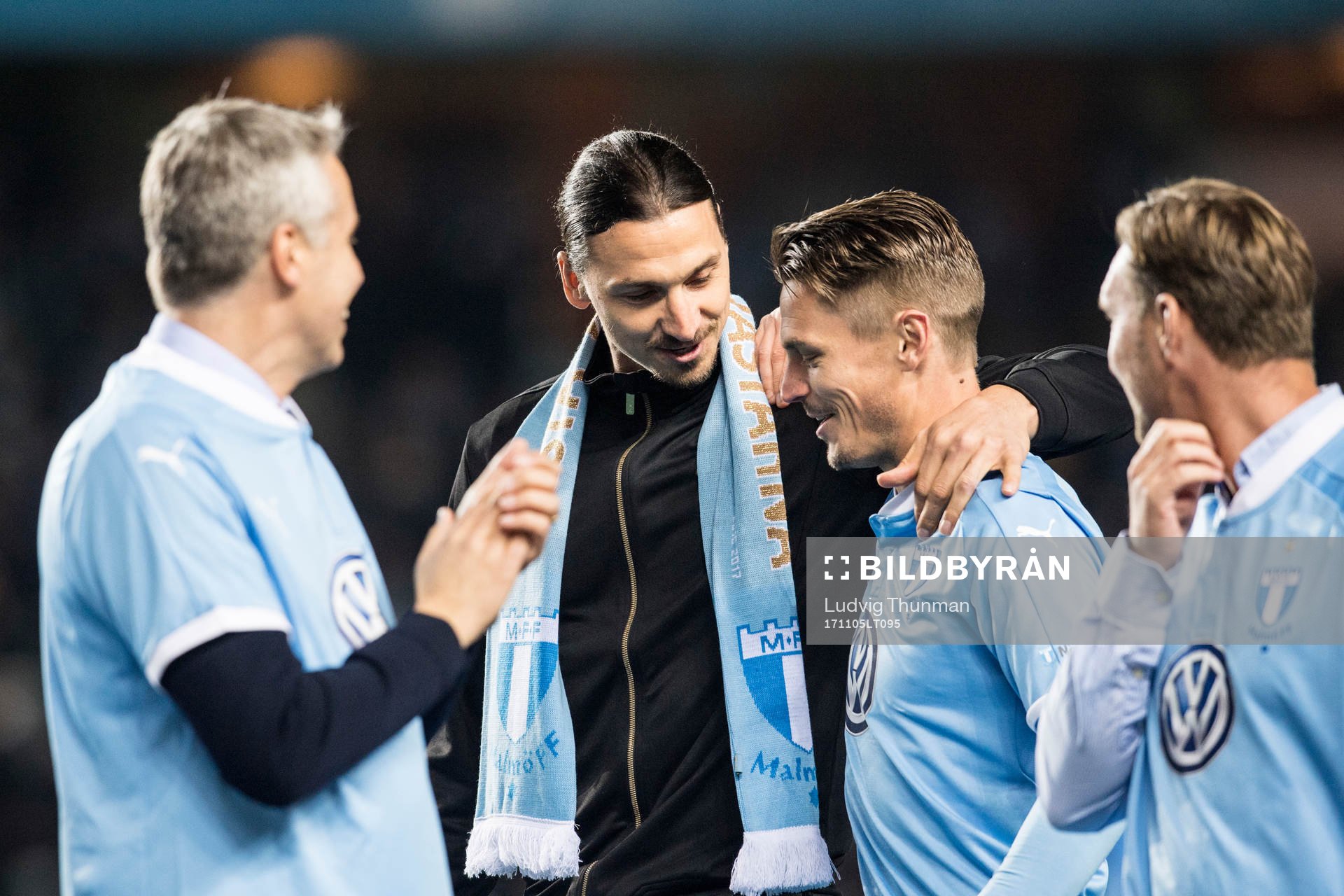 Zlatan Ibrahimovic och Malmö FFs Markus Rosenberg