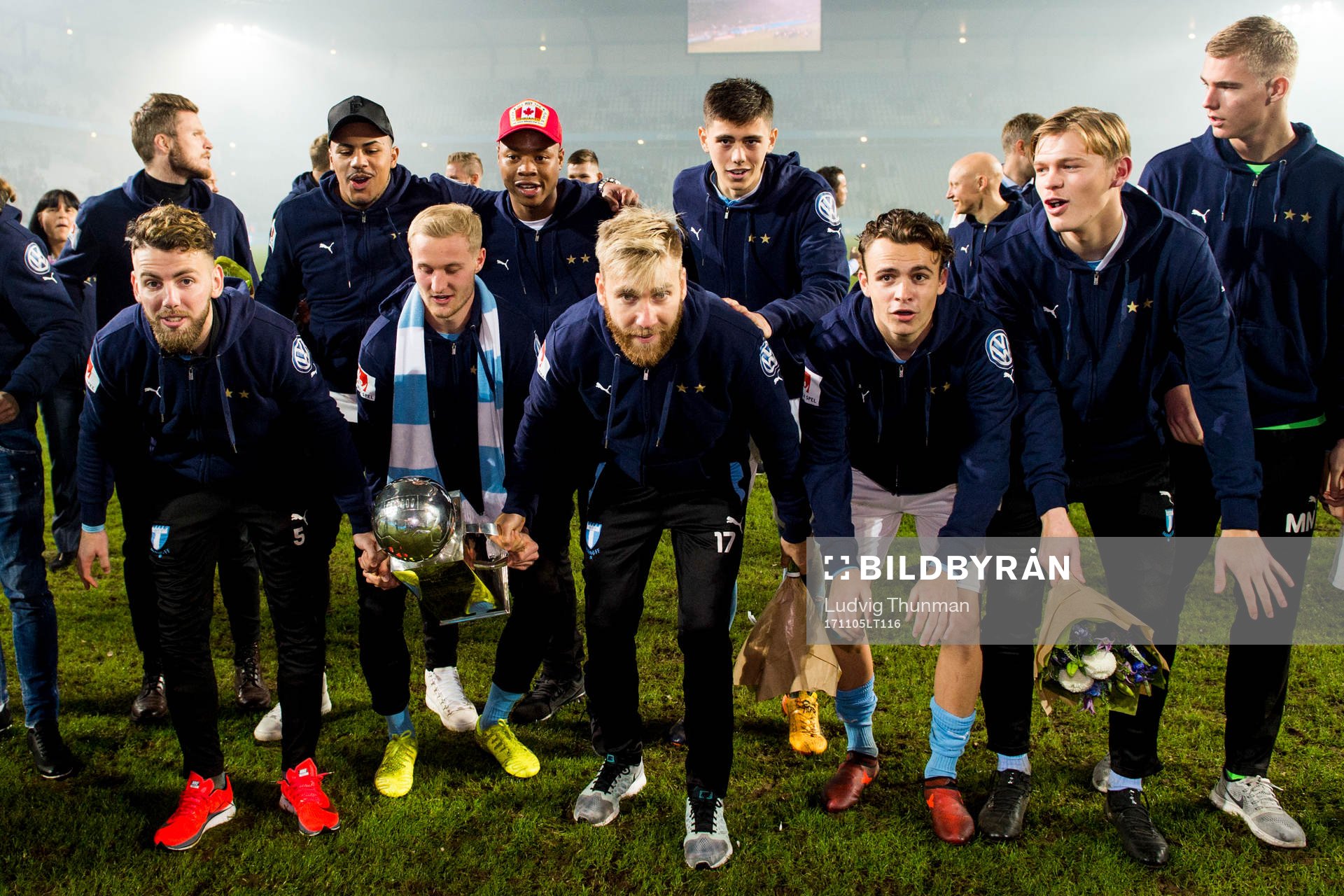 Malmö FFs Erdal Rakip, Franz Brorsson, Rasmus Bengtsson,