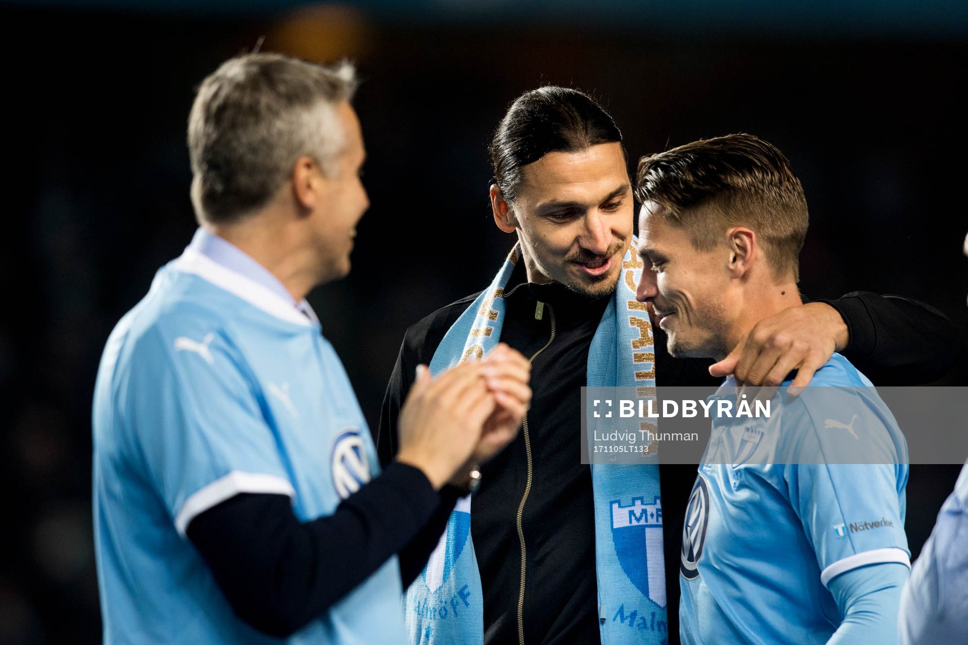 Zlatan Ibrahimovic och Malmö FFs Markus Rosenberg