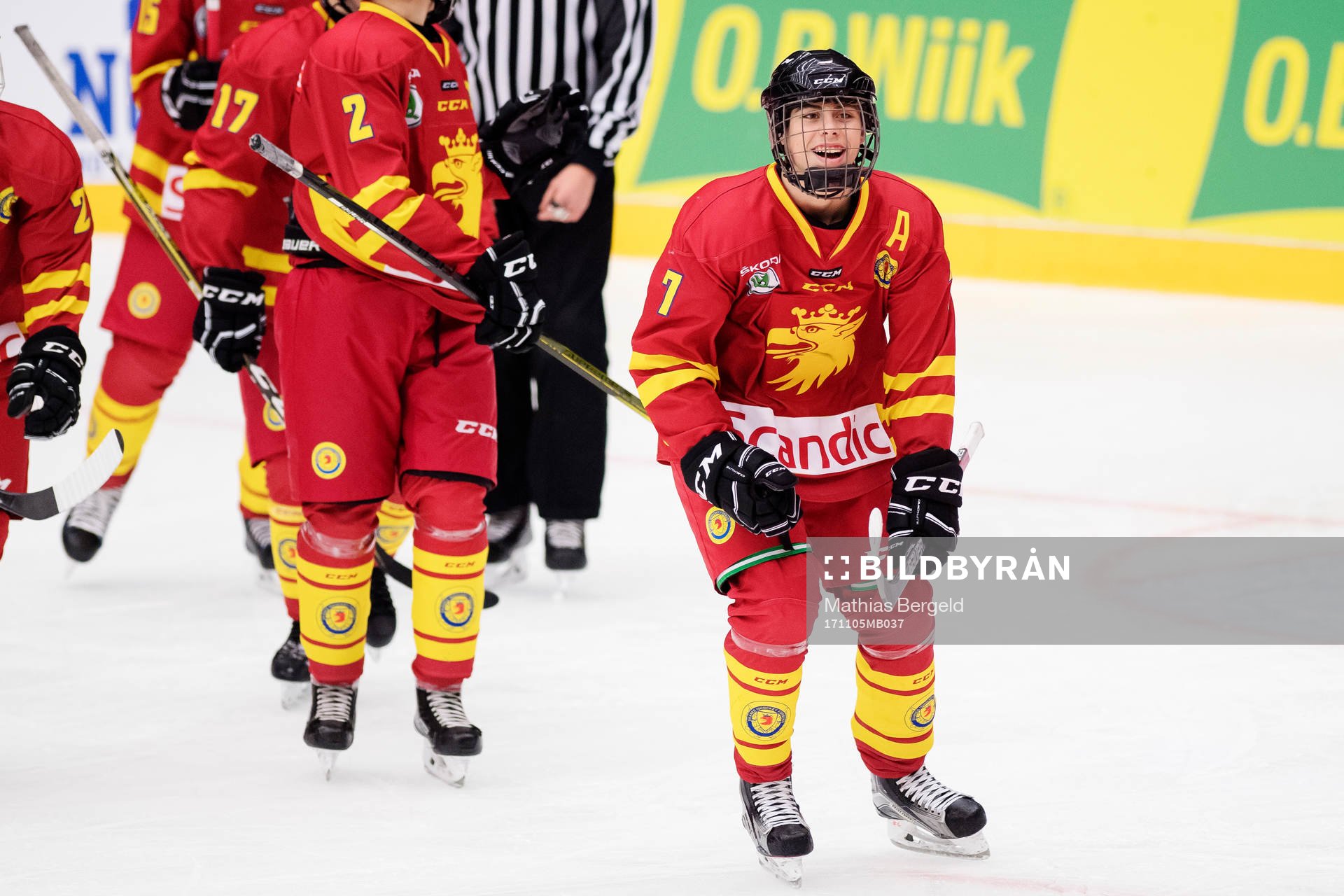 Skånes Kalle Bartholdsson jublar