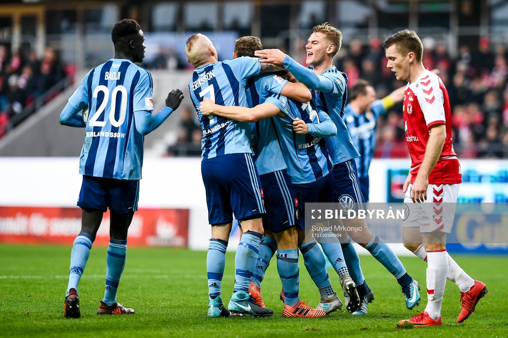 Djurgårdens spelare jublar