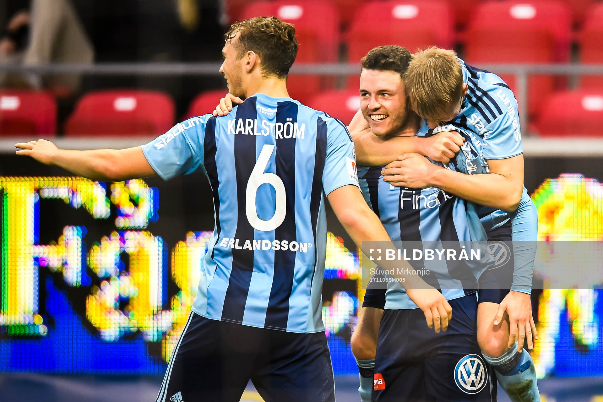 Djurgårdens Kerim Mrabti jublar