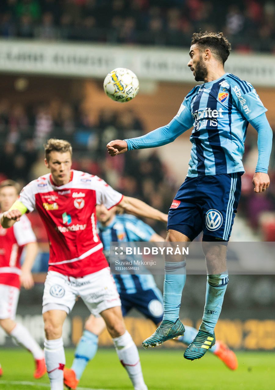 Djurgårdens Othman El Kabir och Kalmars Viktor Elm