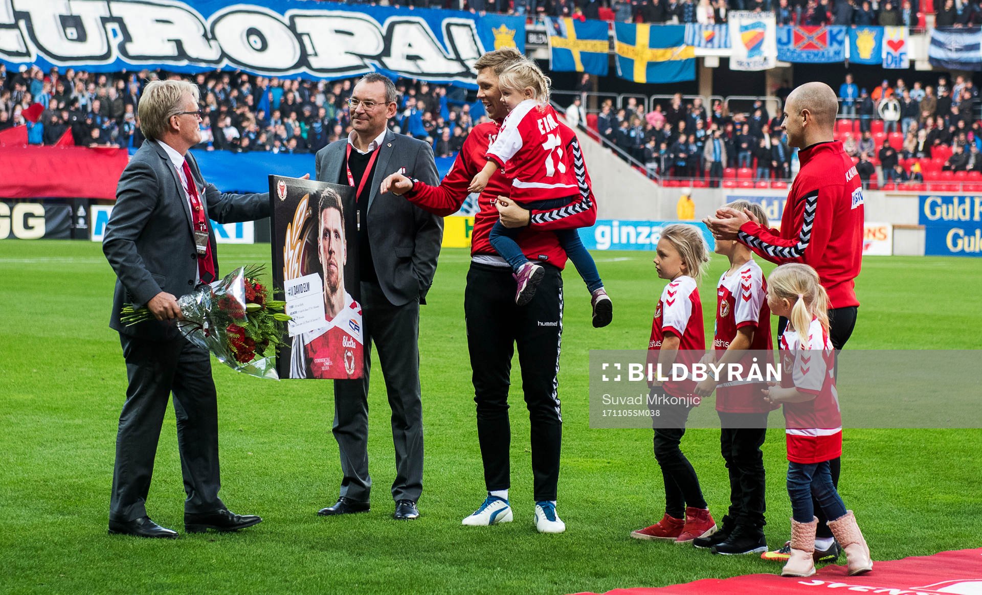 Kalmars David Elm och Stefan Larsson avtackades innan