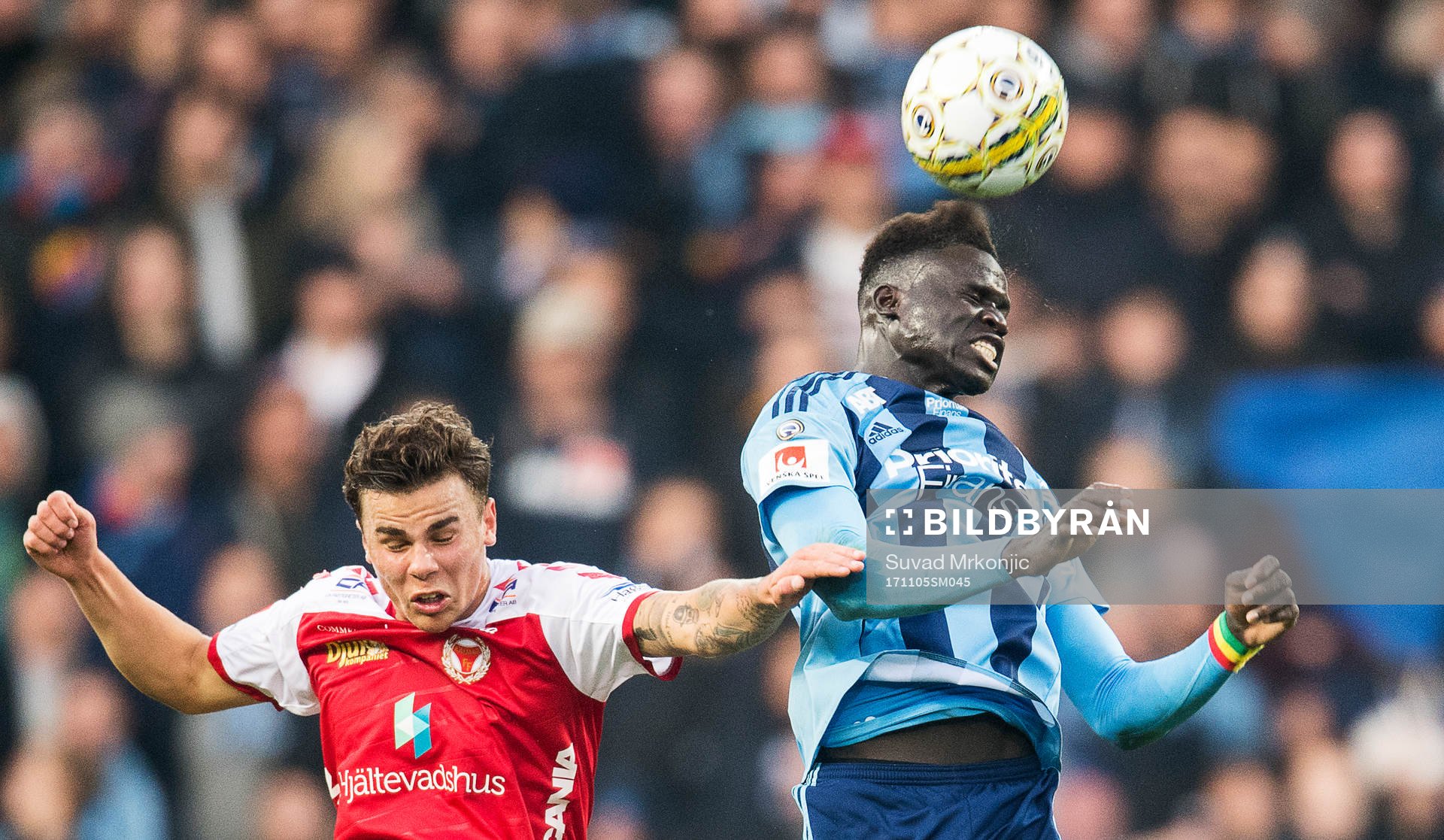 Kalmars Herman Hallberg och Djurgårdens Aliou Badji