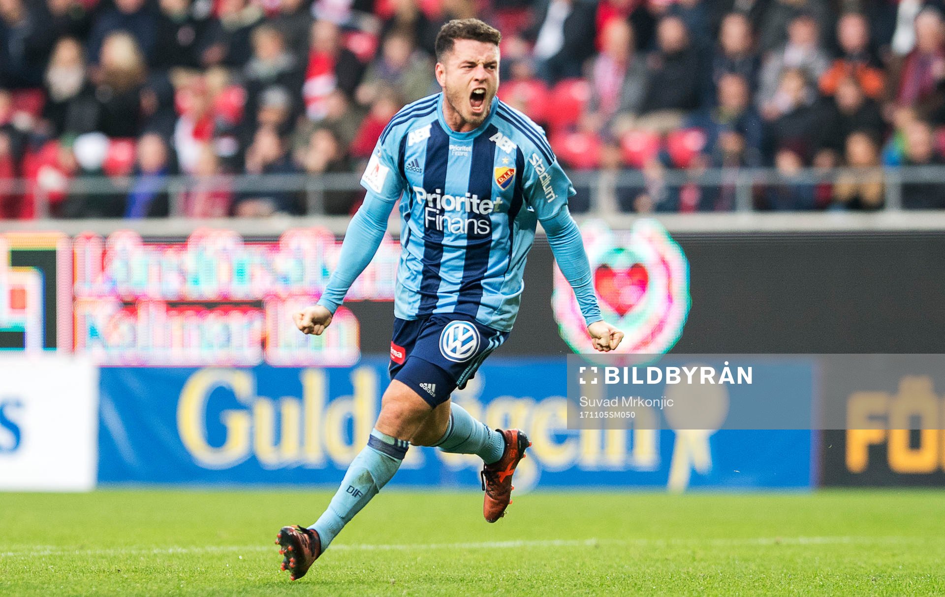 Djurgårdens Kerim Mrabti jublar