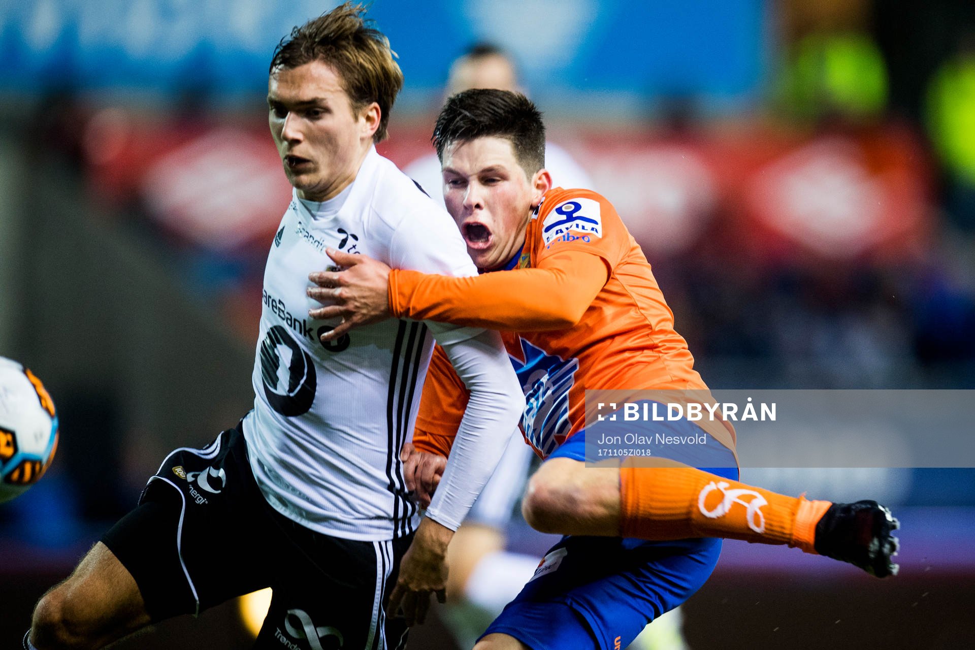 Morten Konradsen of Rosenborg and Sondre Brunstad Fet of