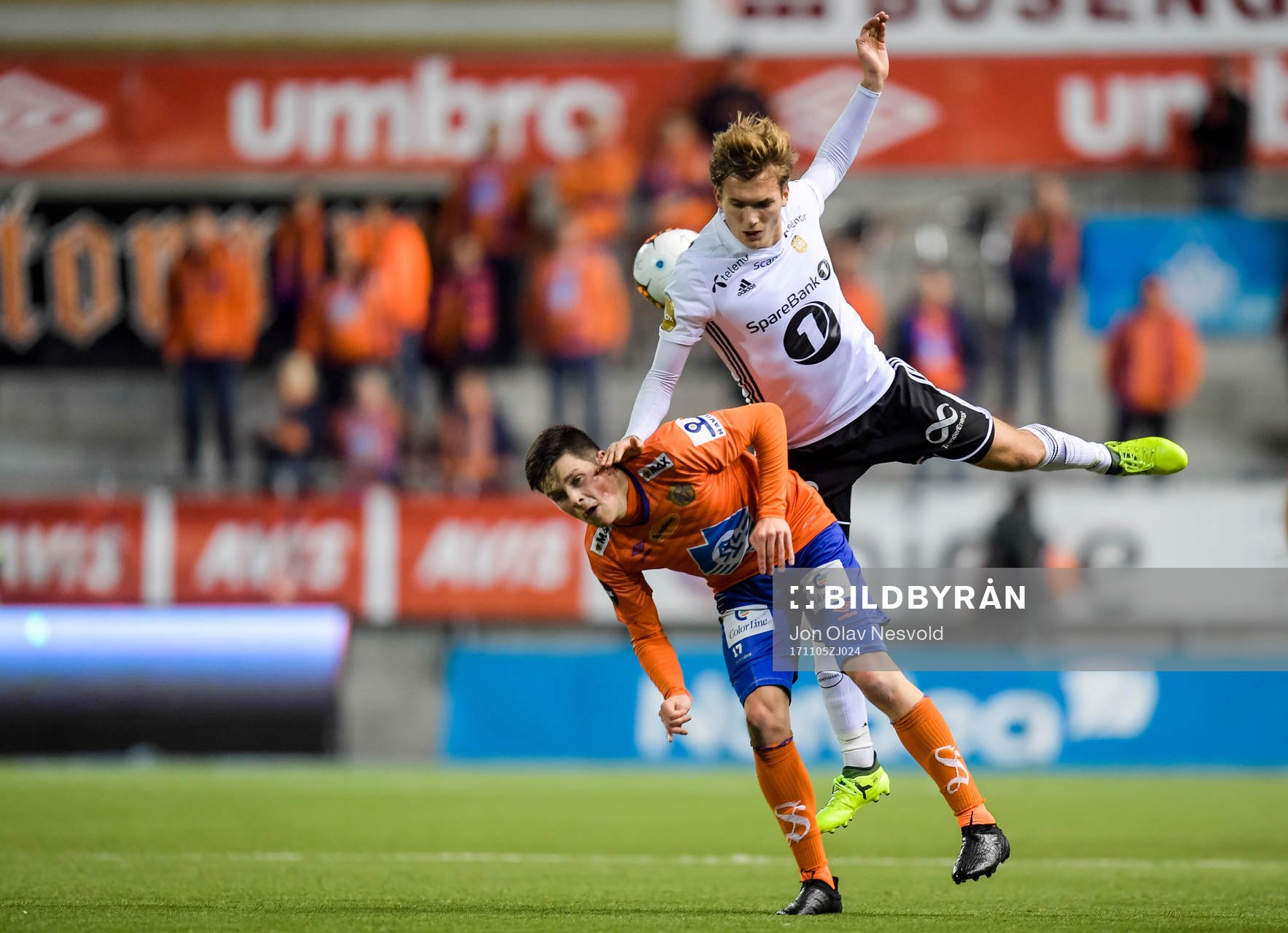 Sondre Brunstad Fet of Aalesund and Morten Konradsen of