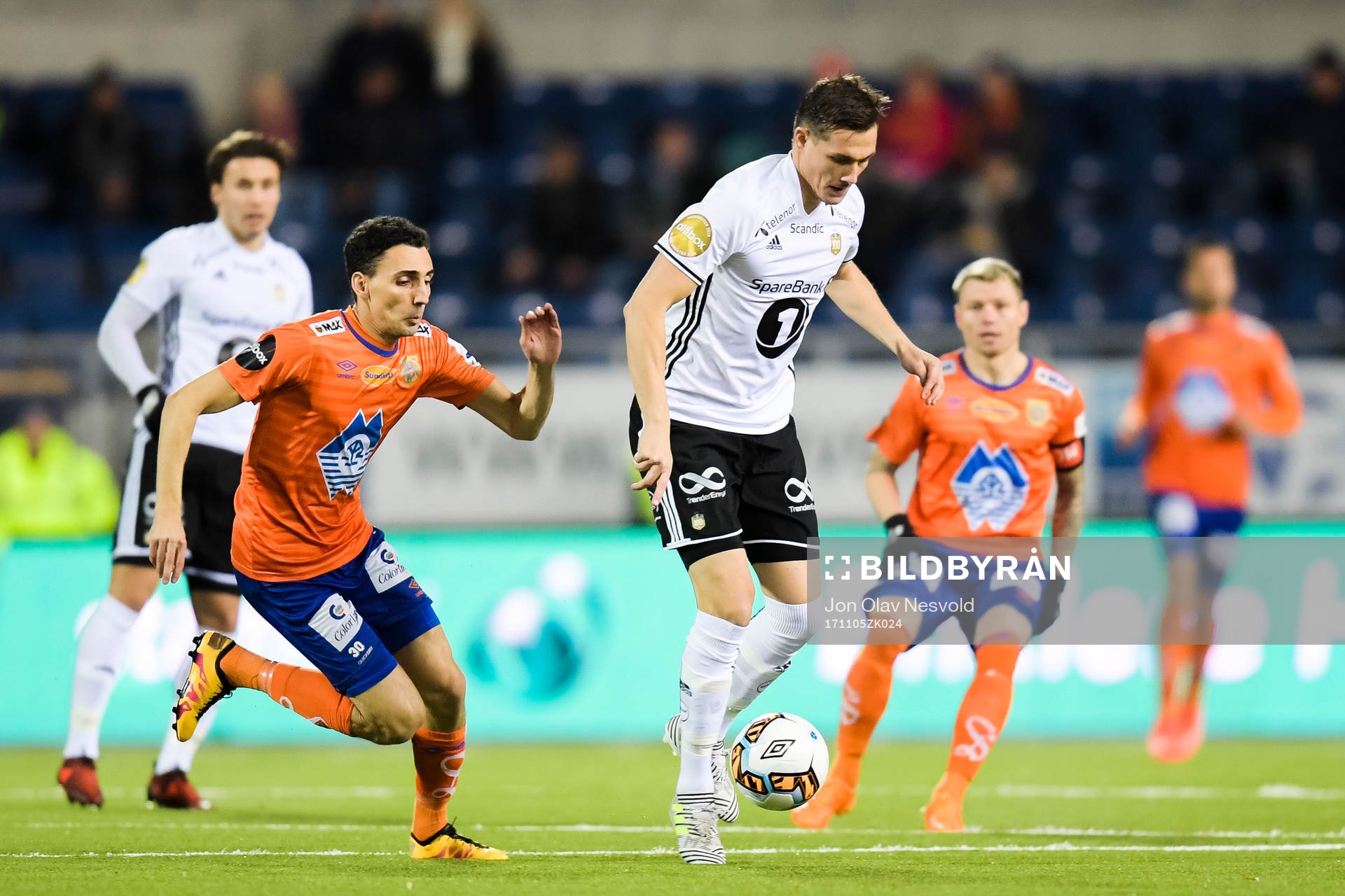 Mostafa Abdellaoue of Aalesund and Johan Lædre Bjørdal of