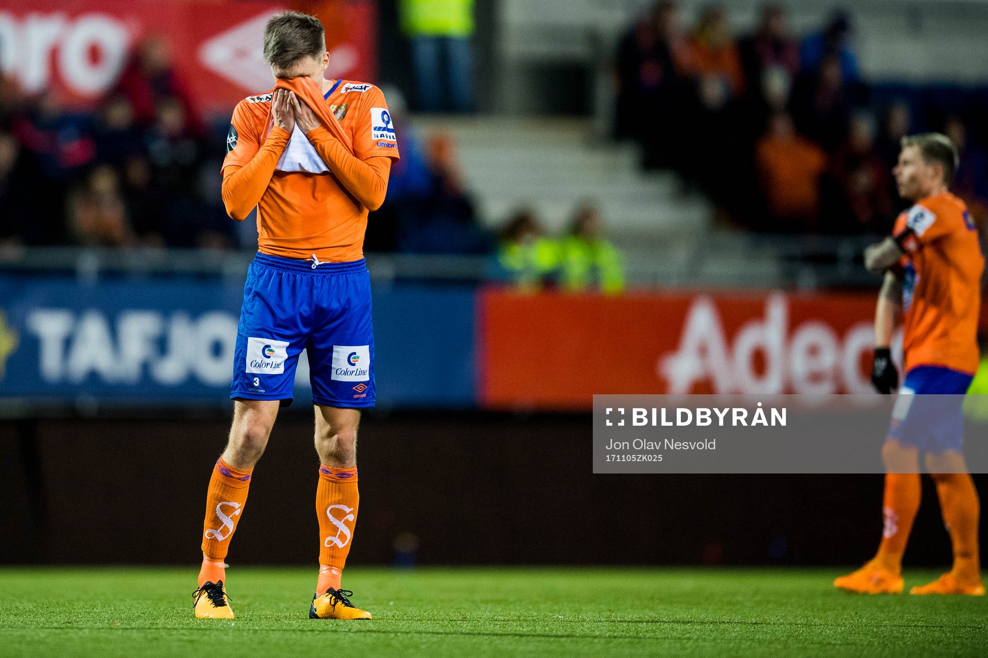 Daniel Leo Gretarsson Schmidt of Aalesund looks dejected