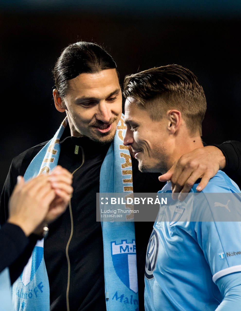 Zlatan Ibrahimovic och Malmö FFs Markus Rosenberg