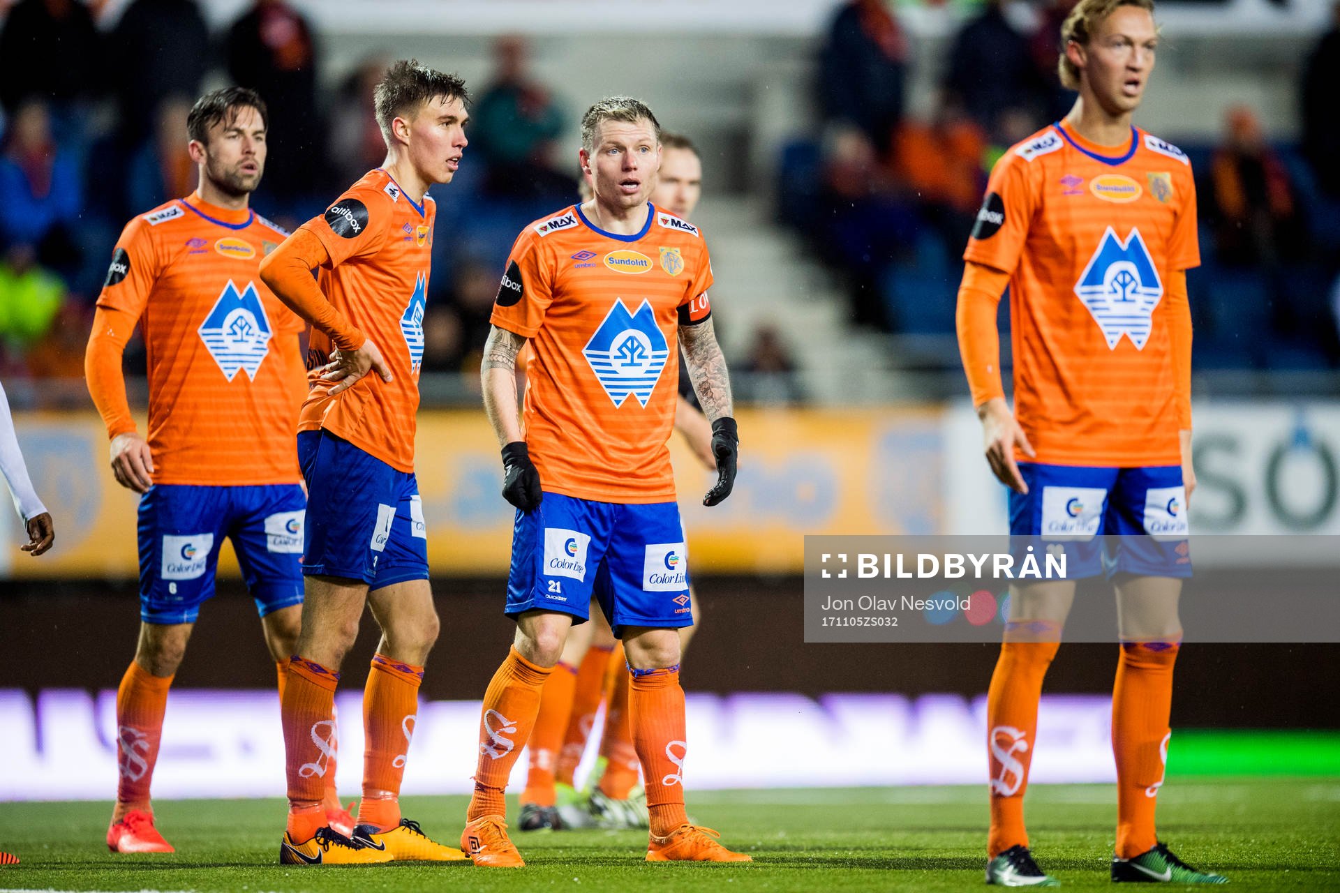 Bjørn Helge Semundseth Riise of Aalesund during the Eliteserien match between Aalesund and Rosenborg on November 5, 2017 in Ålesund.