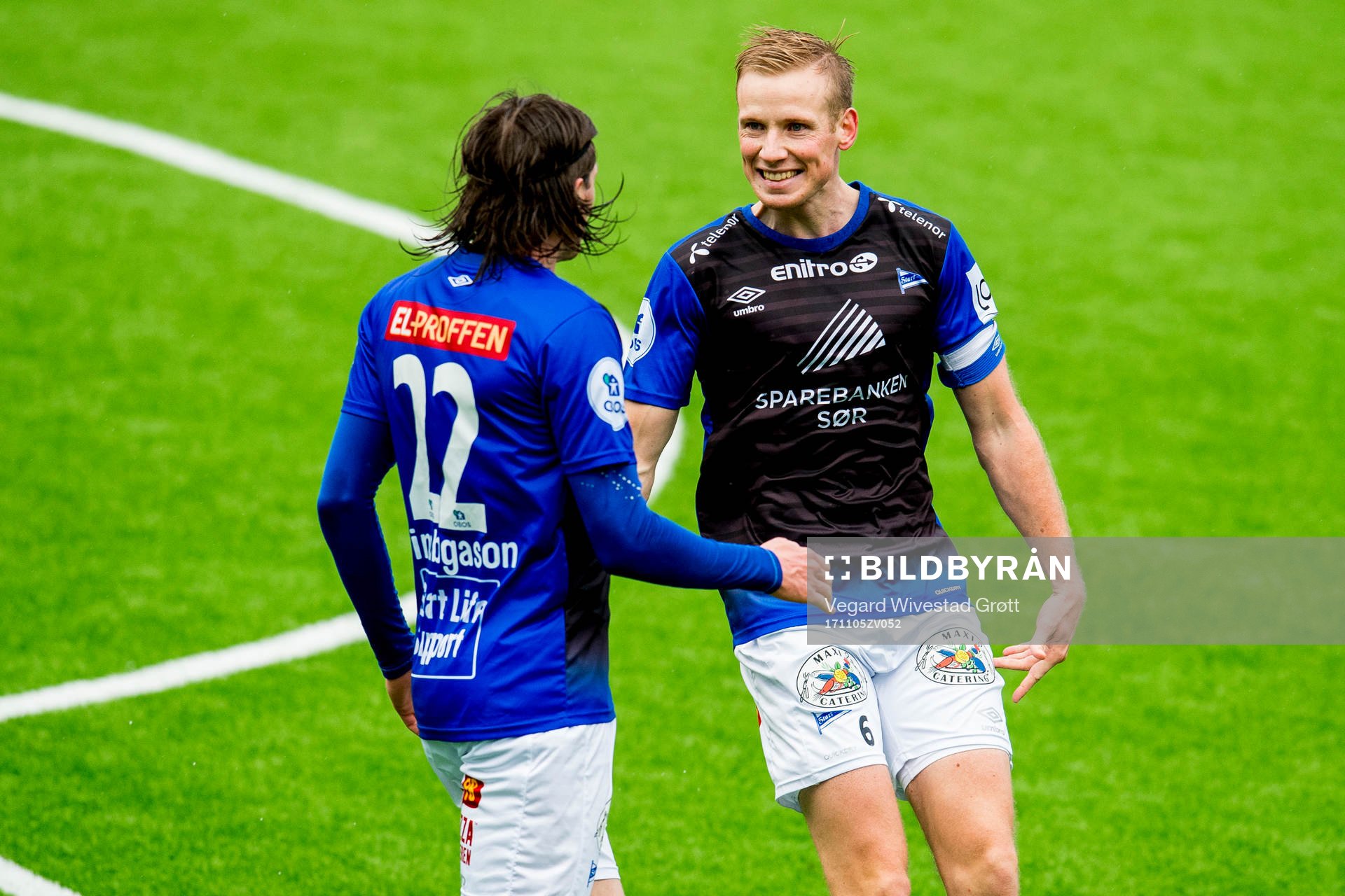 Kristjan Floki Finnbogason of Start celebrates with