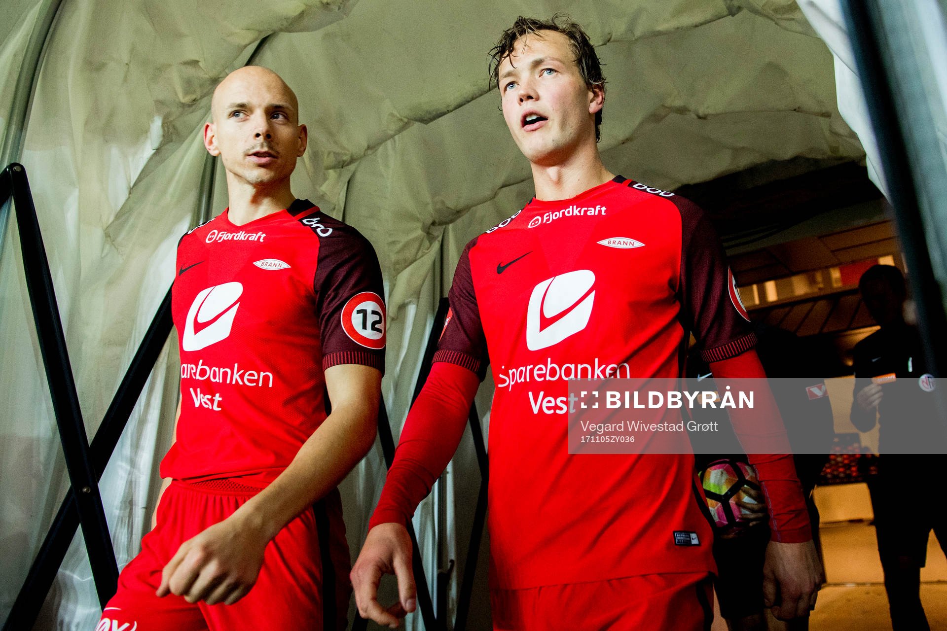 Ruben Kristiansen and Fredrik Haugen of Brann