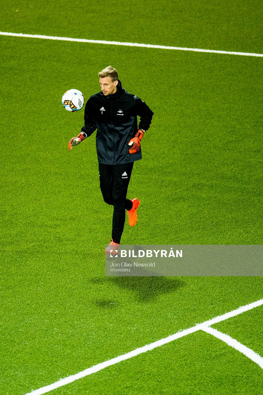 Goalkeeper André Hansen of Rosenborg