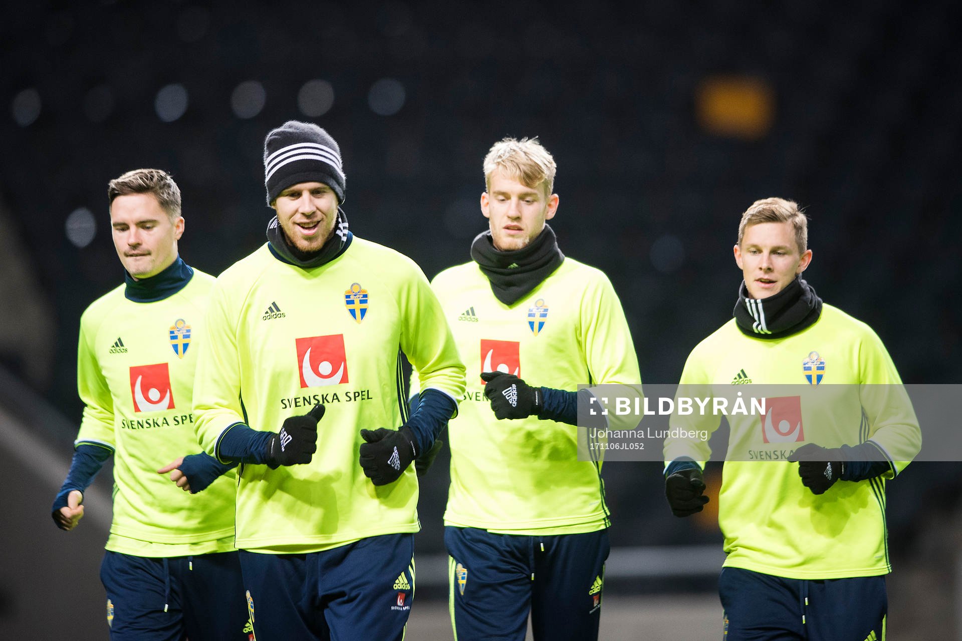 Mikael Lustig, Pontus Jansson, Filip Helander och Emil