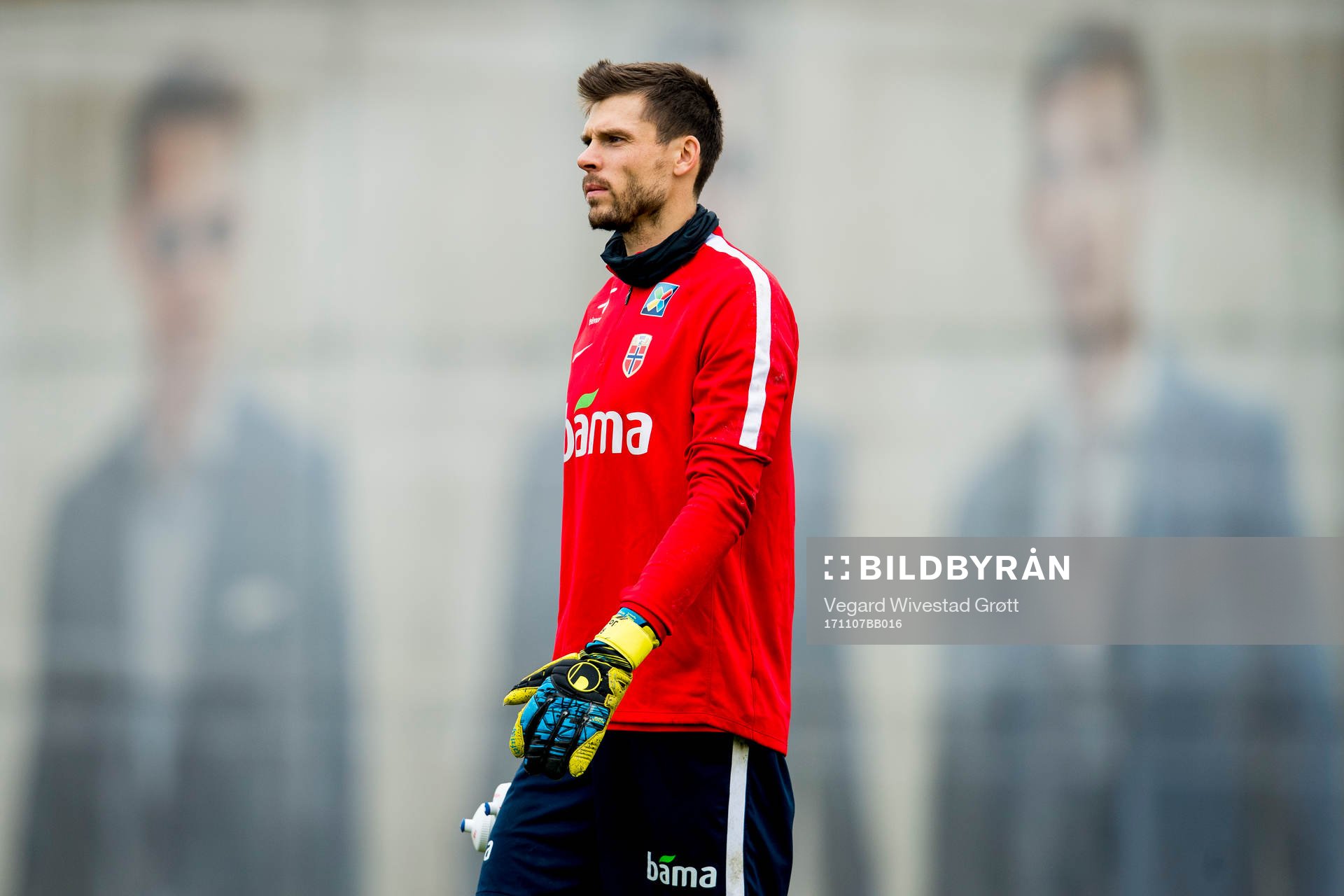 Goalkeeper Rune Almenning Jarstein of Norway