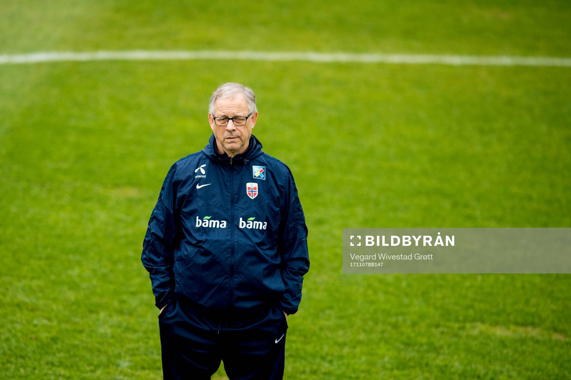 Lars Lagerbäck, head coach of Norway