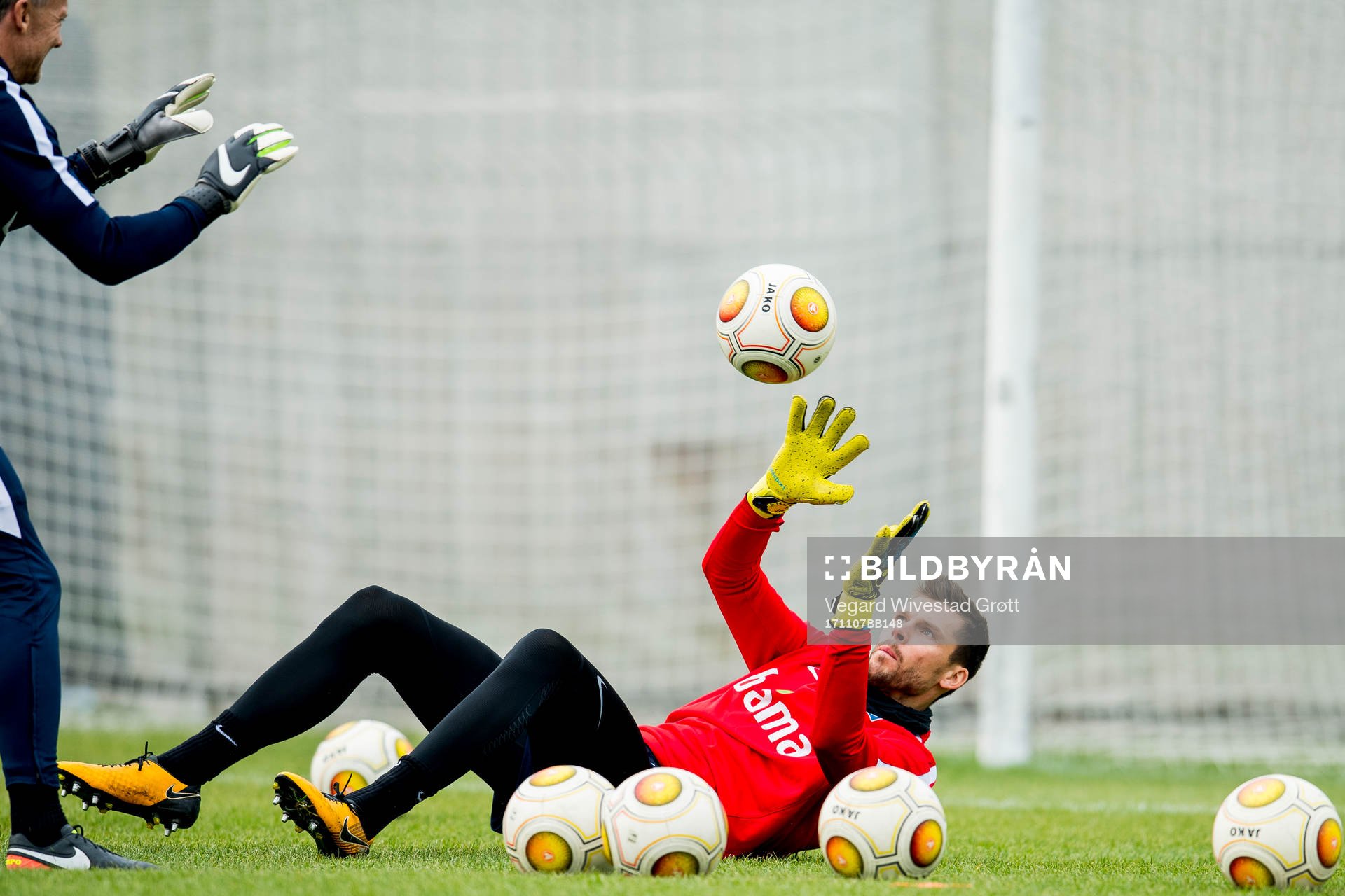 Goalkeeper Rune Almenning Jarstein of Norway