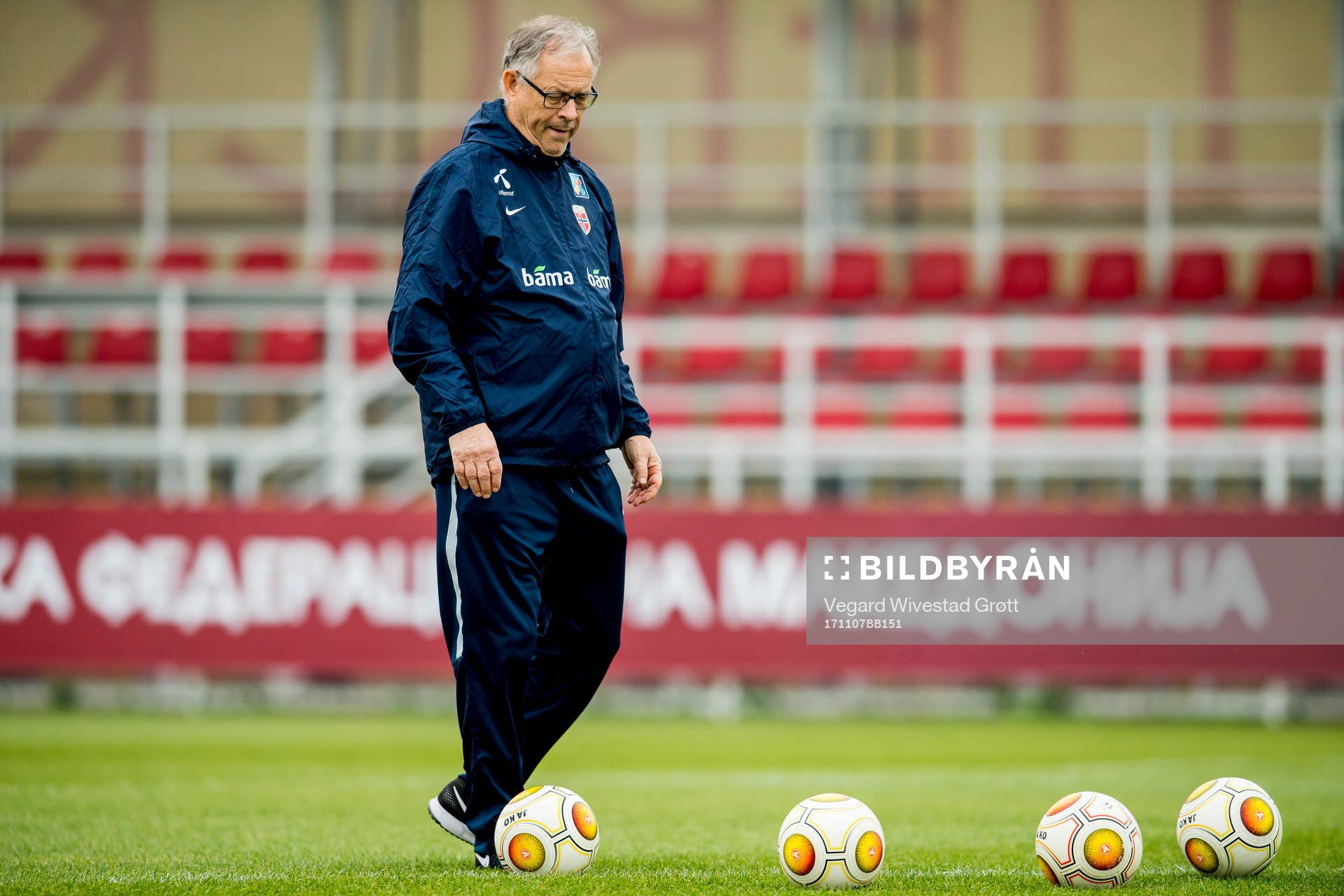 Lars Lagerbäck, head coach of Norway