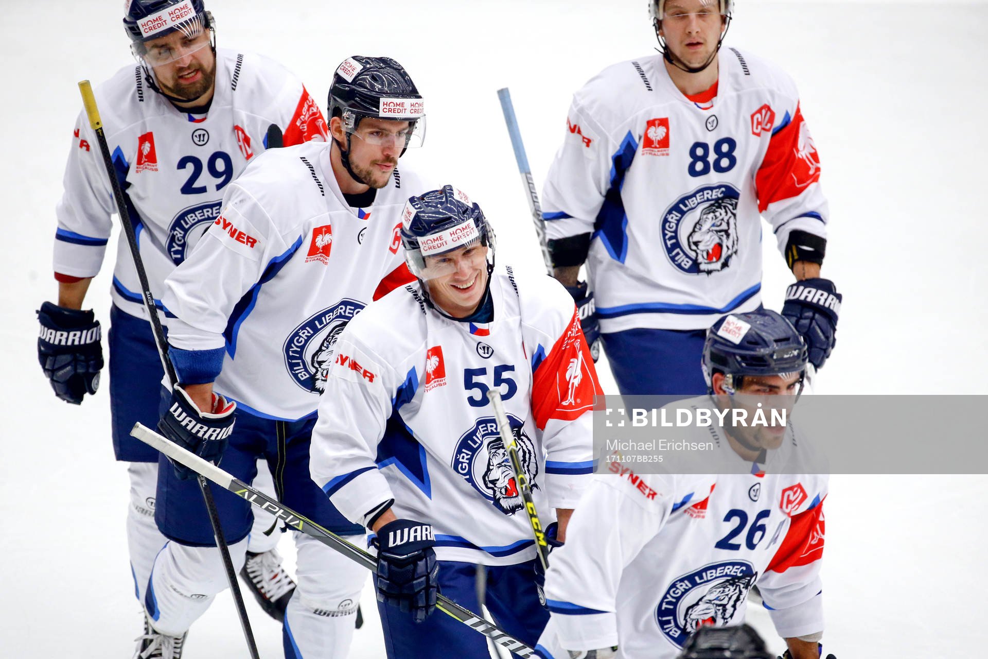 Liberec Martin Sevc jublar med lagkamrater