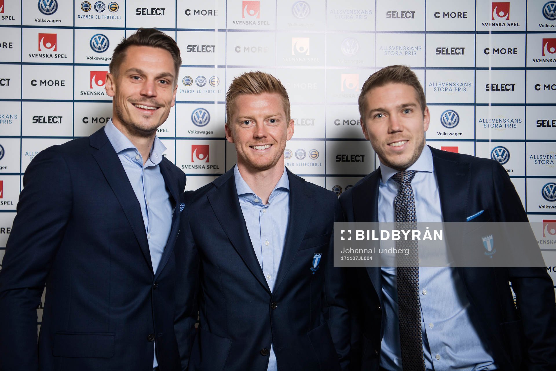 Markus Rosenberg, Anders Christiansen och Anton Tinnerholm,