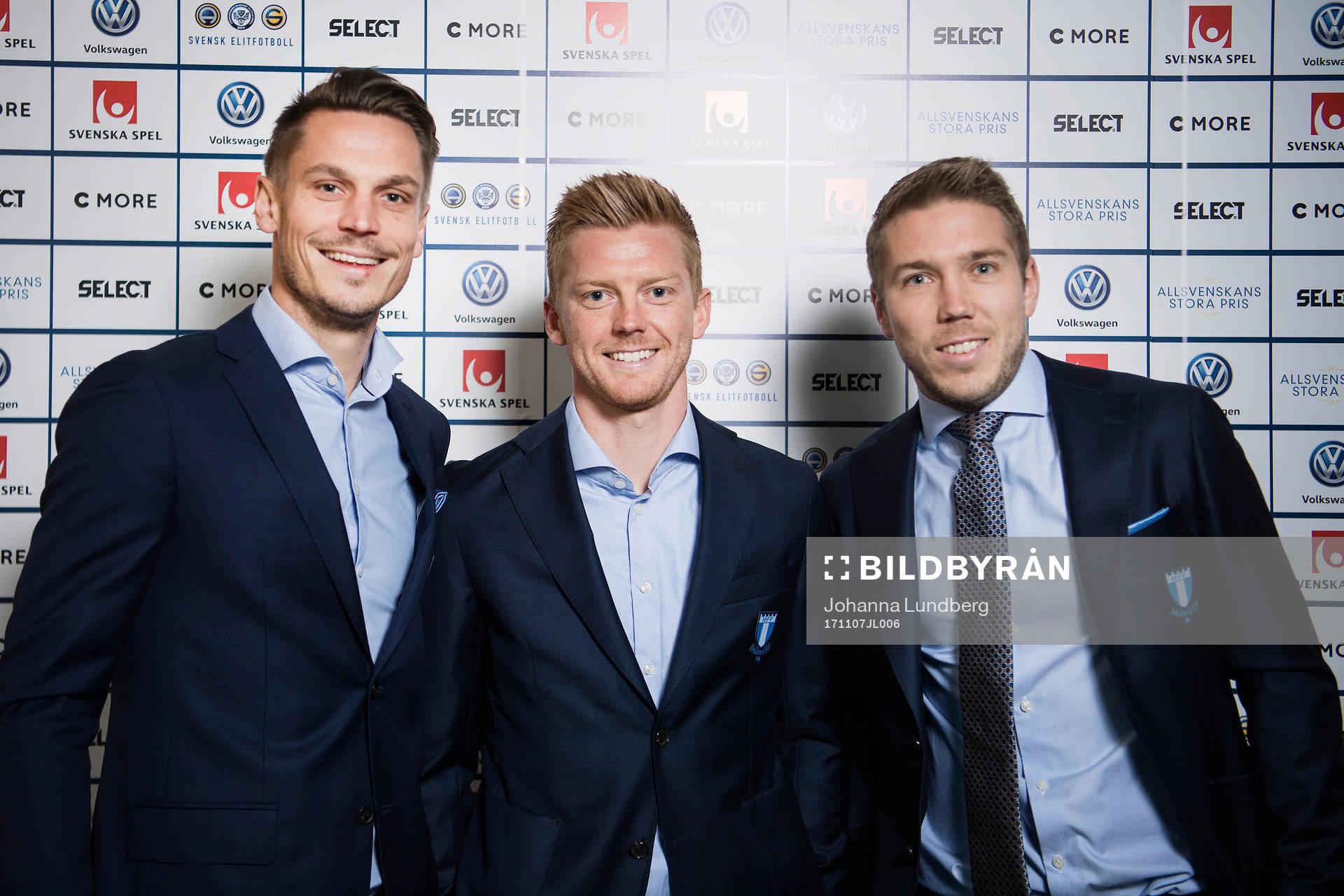 Markus Rosenberg, Anders Christiansen och Anton Tinnerholm,